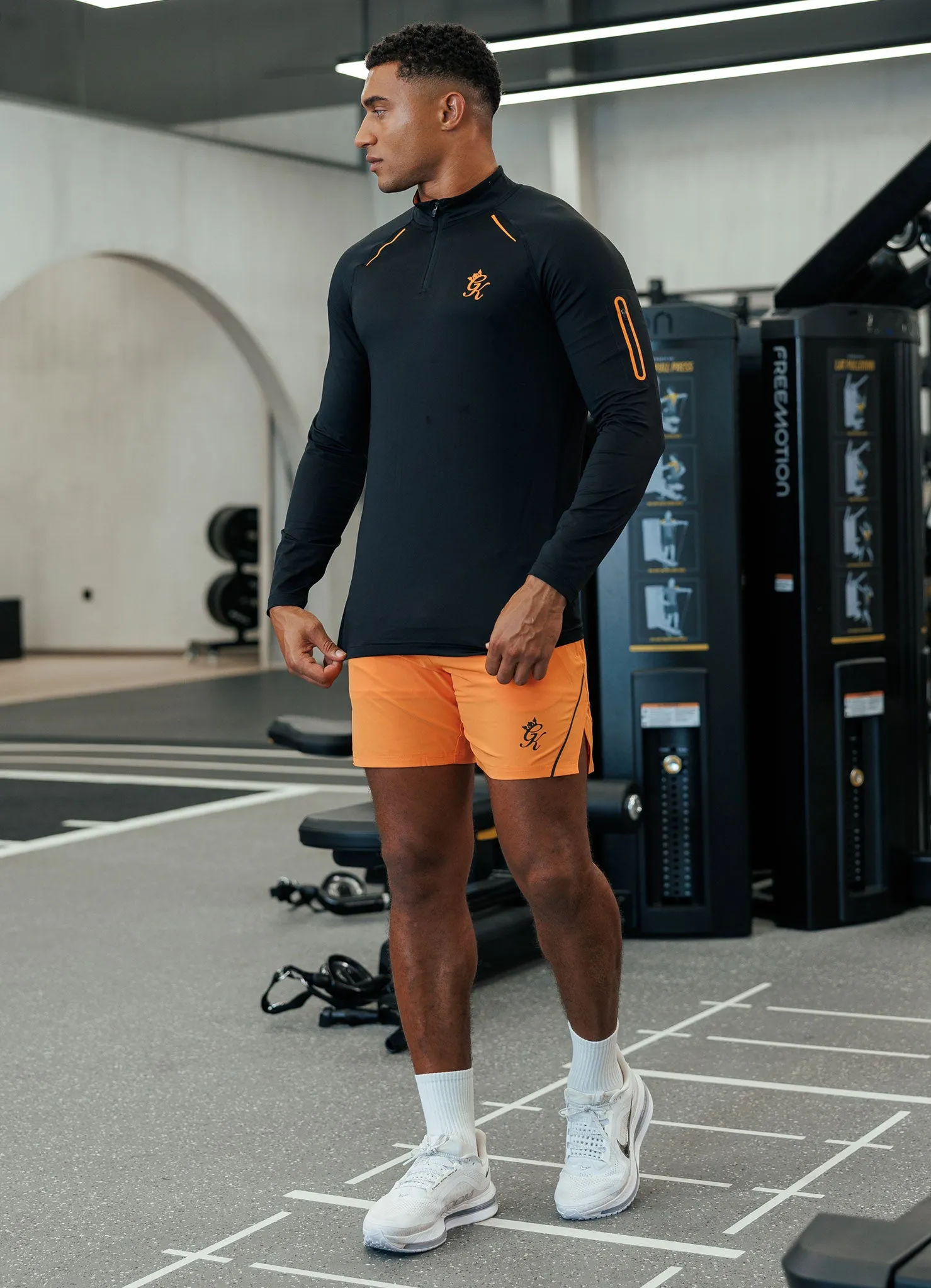 Gym King Flex 2.0 1/4 Zip Funnel - Black/Amber sold by The Gym King product image thumbnail 5