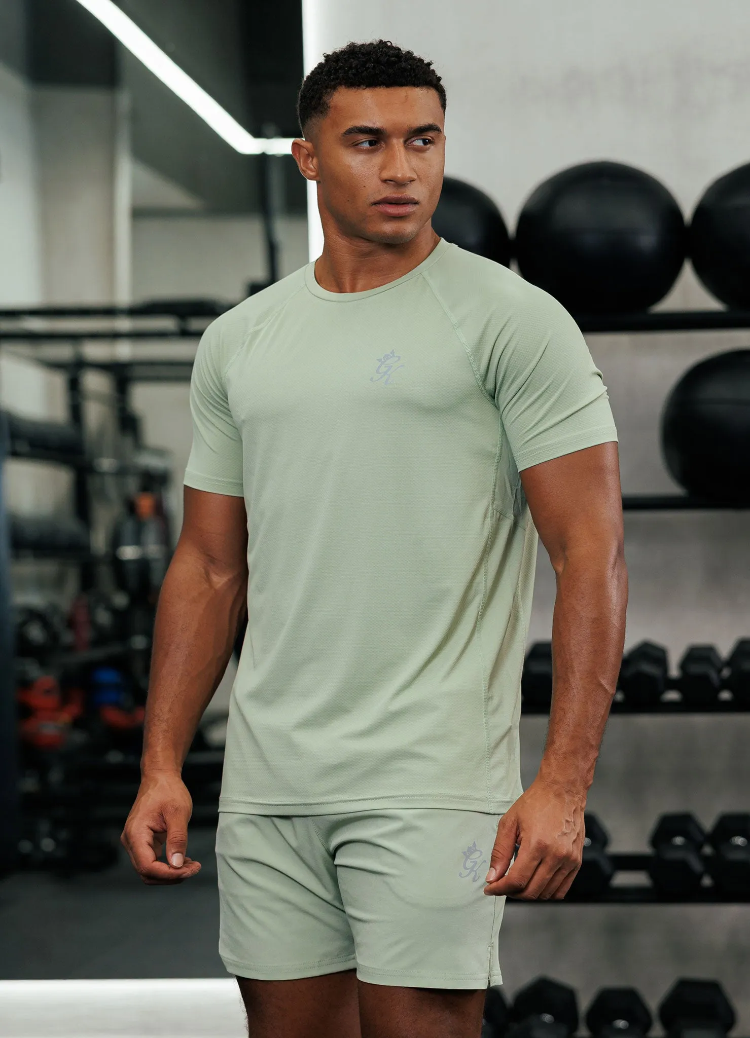 Gym King Energy Tee - Washed Sage sold by The Gym King