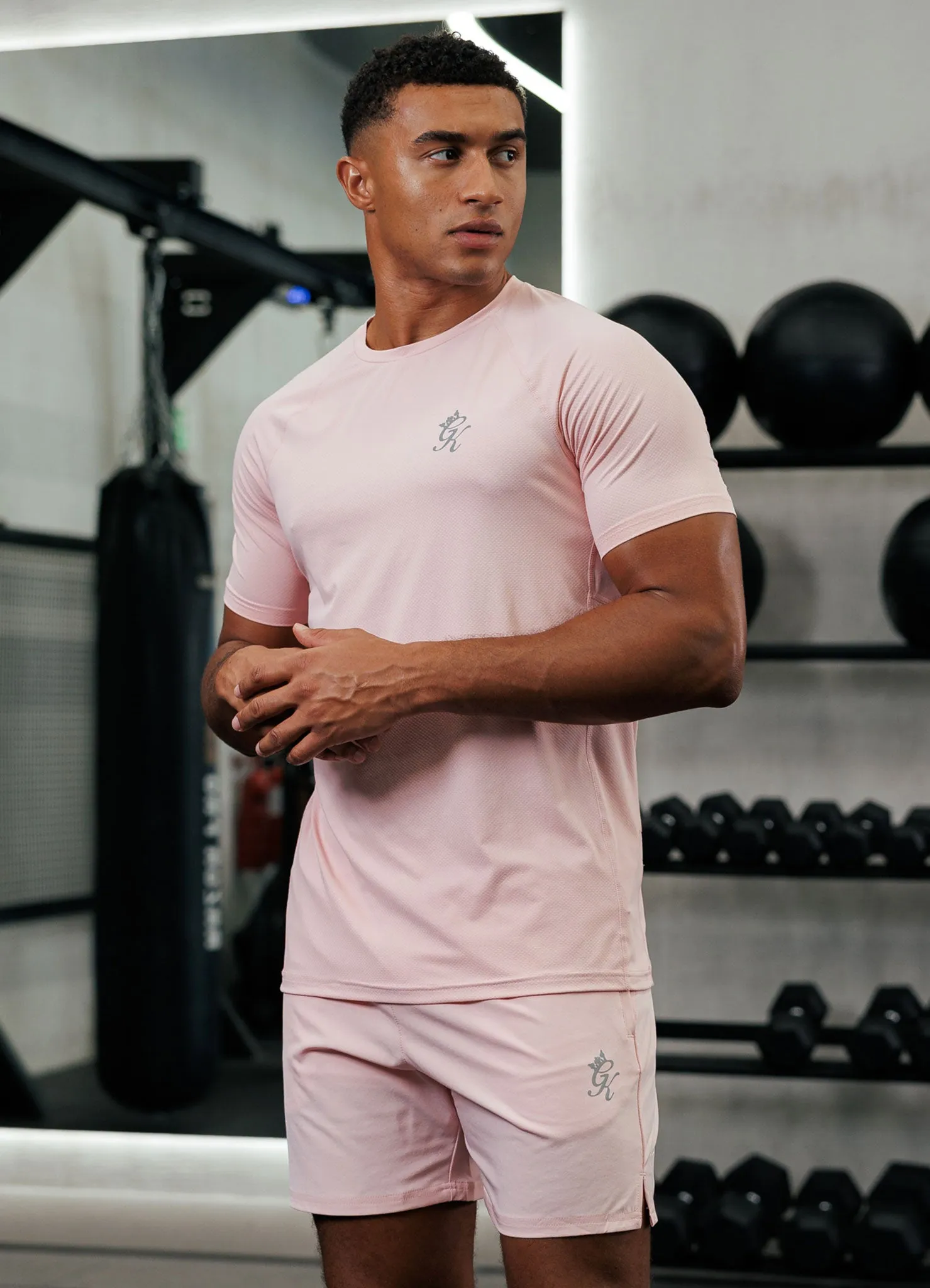 Gym King Energy Tee - Light Pink sold by The Gym King