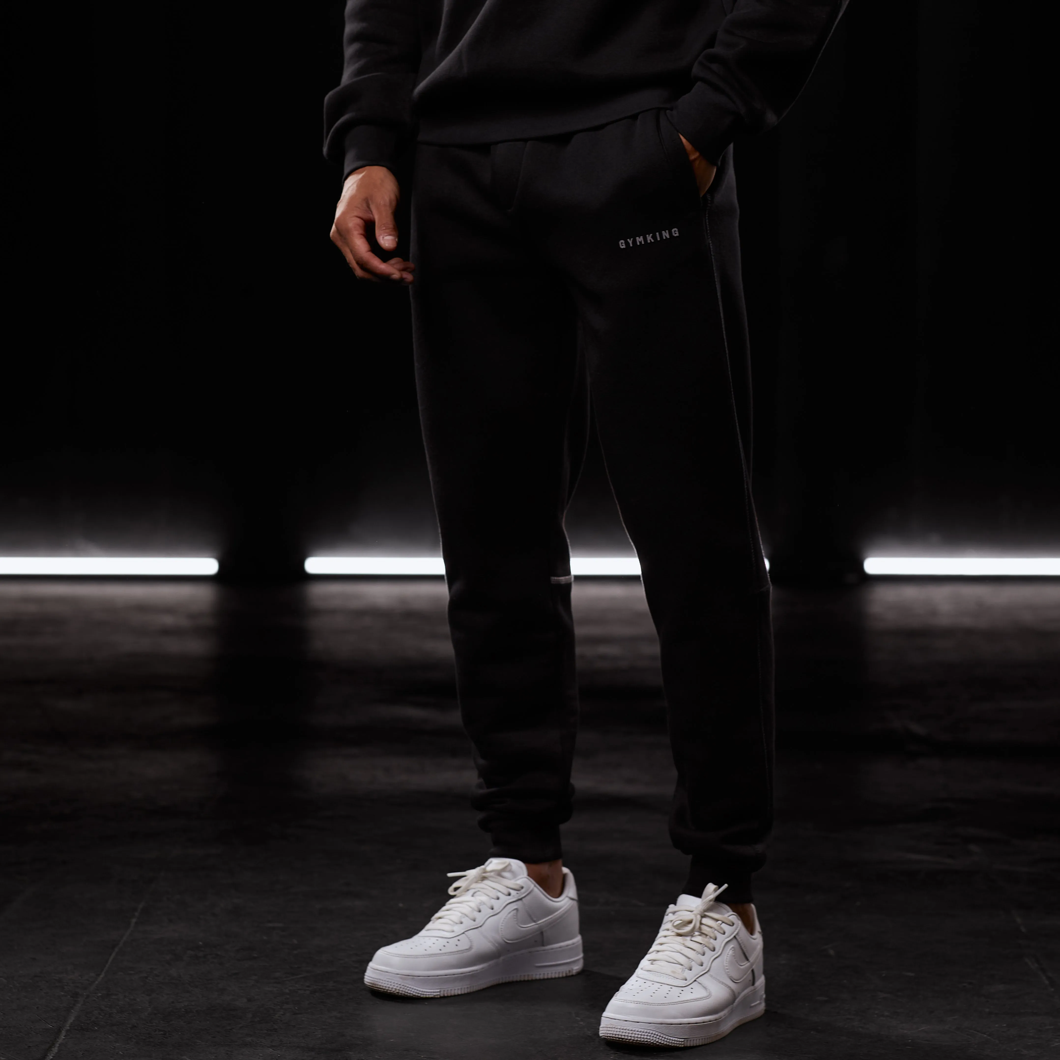 Gym King Outline Print Jogger - Black sold by The Gym King product image thumbnail 2