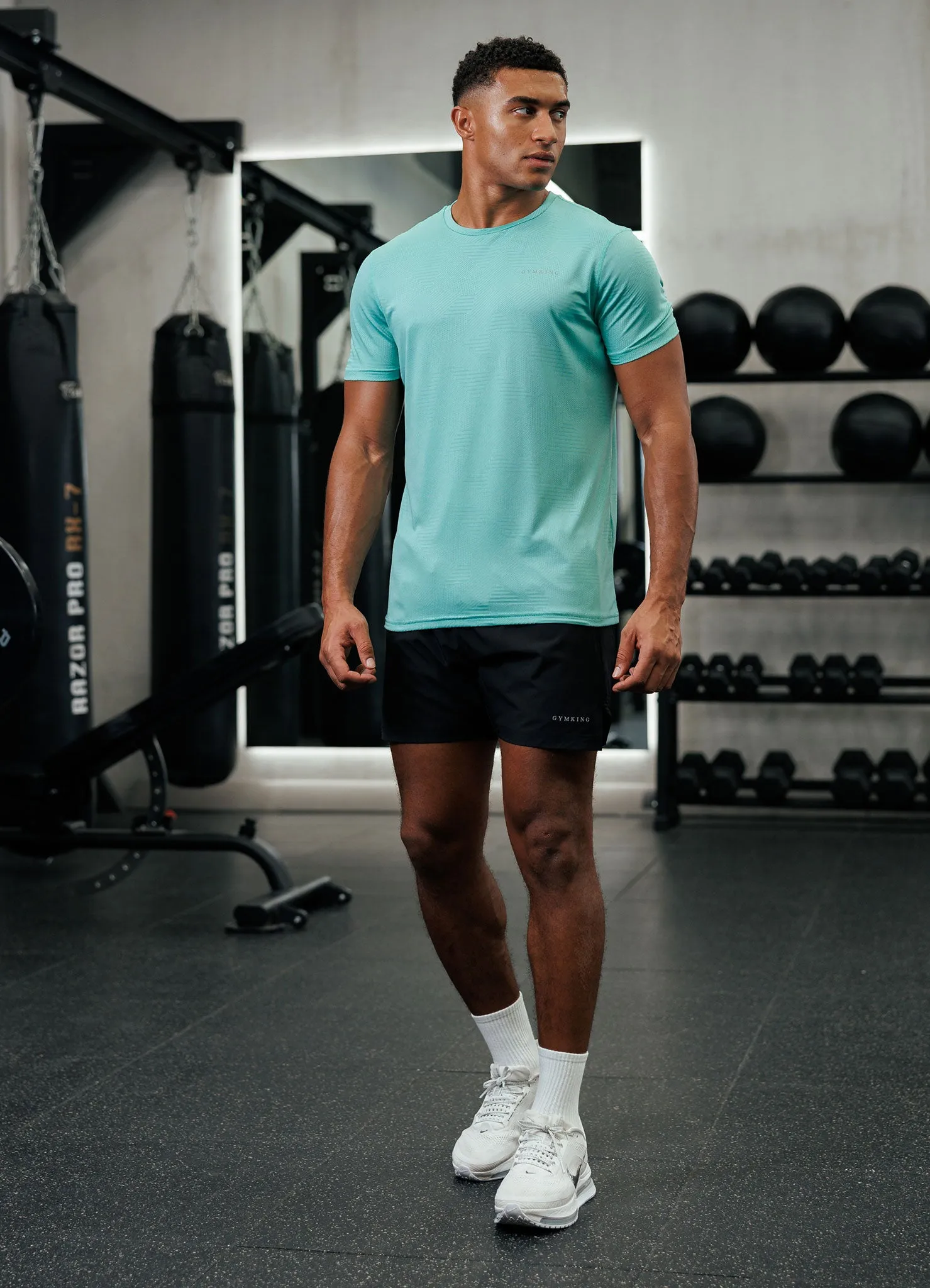 Gym King Geometric Knit Tee - Apple Green sold by The Gym King product image thumbnail 5