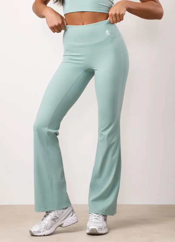 Gym King 365 Flared Yoga Legging Petite - Green Mist sold by The Gym King