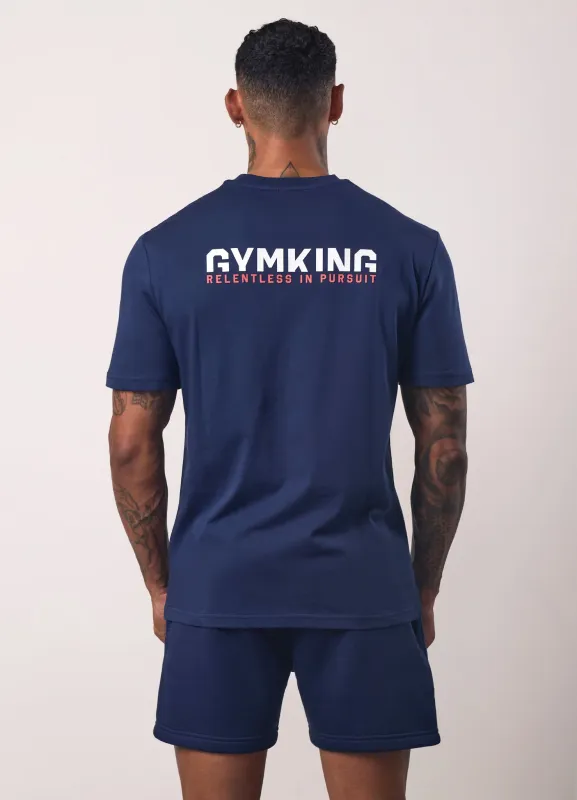 Gym King Relentless Tee - Imperial Blue sold by The Gym King