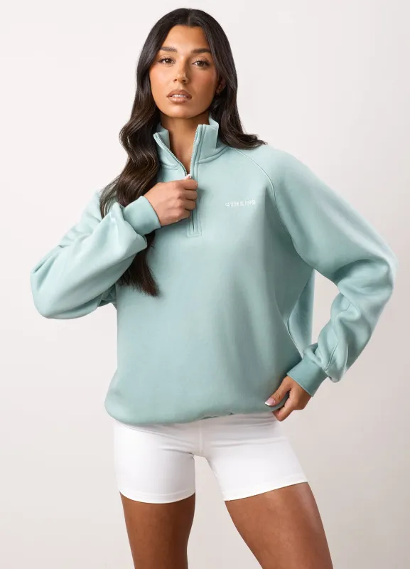 Gym King 365 Raglan Sleeve Funnel - Green Mist sold by The Gym King