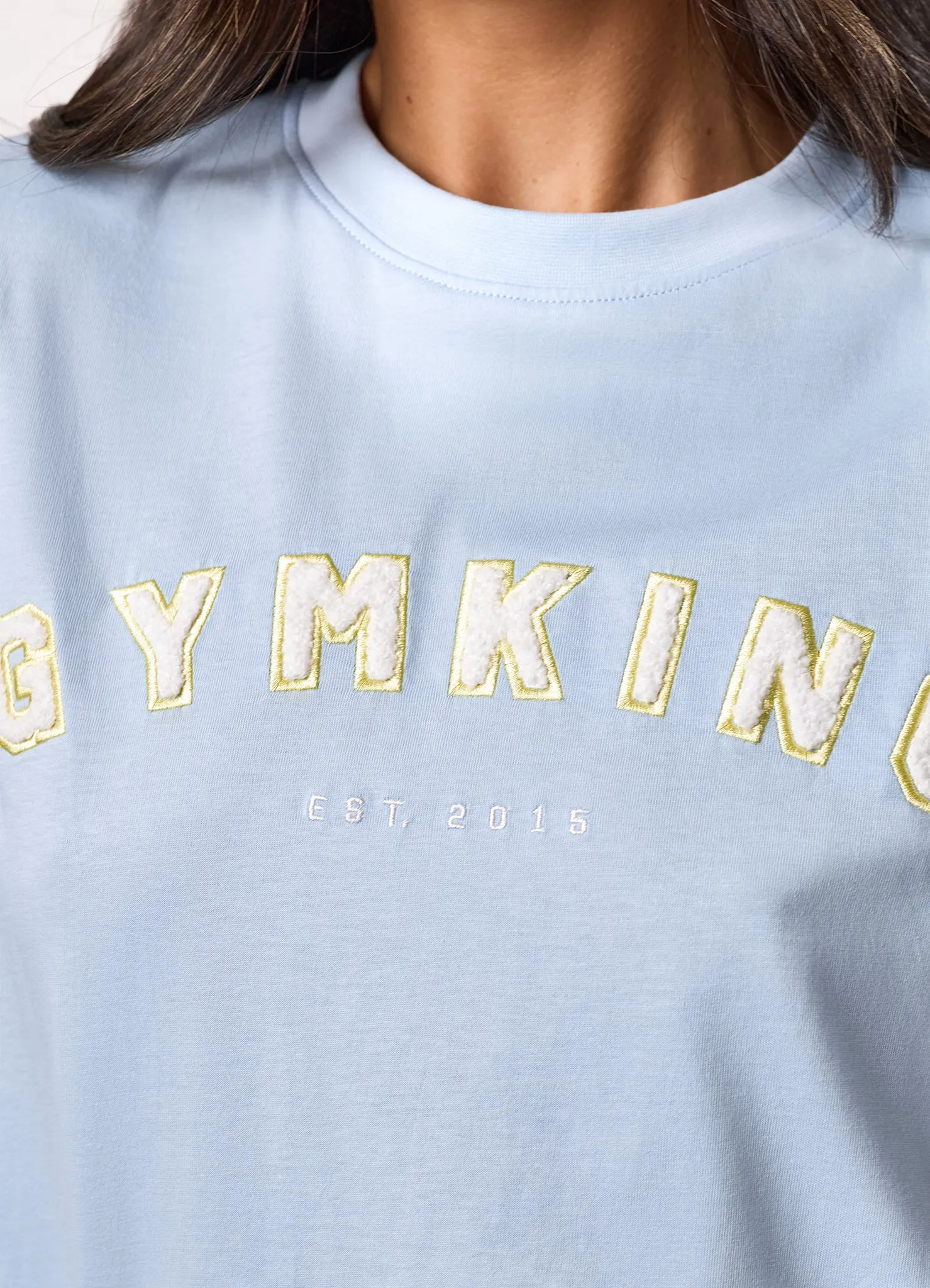 Gym King Shadow Boyfriend Tee - Hydrangea Blue sold by The Gym King product image thumbnail 5