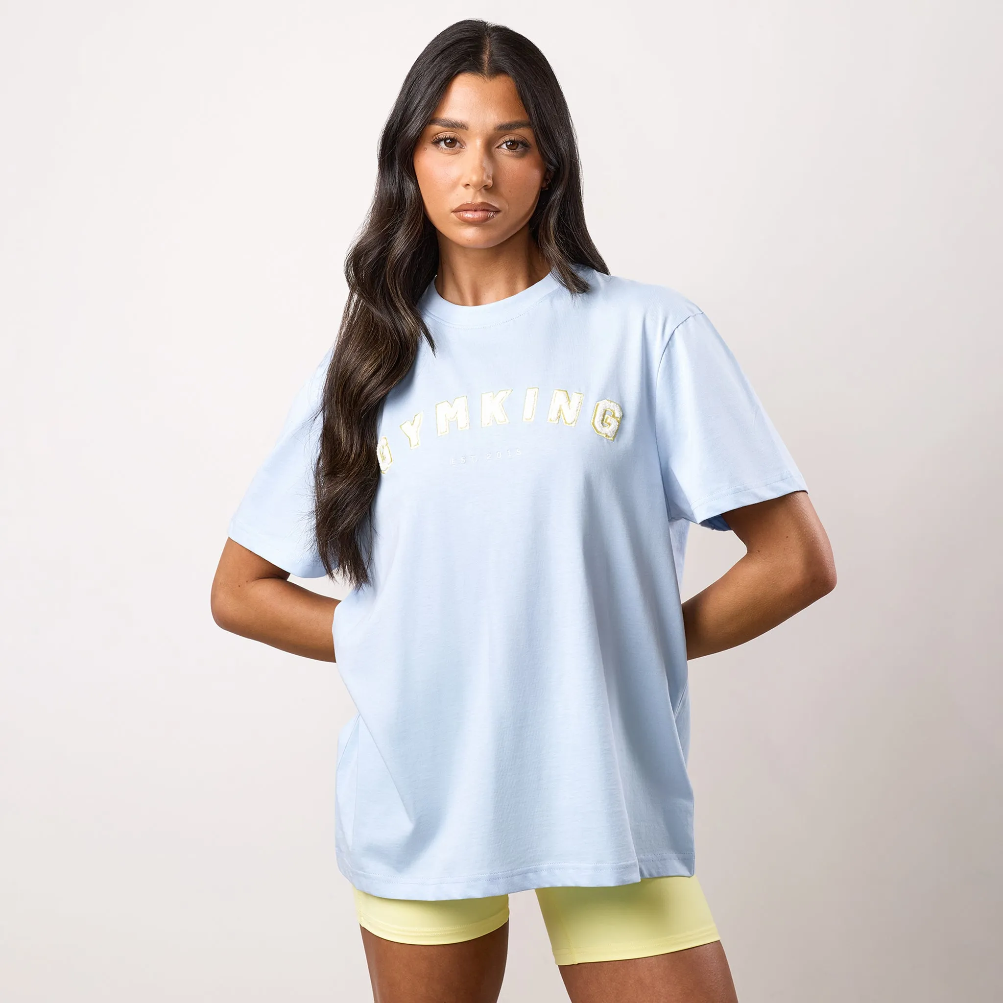 Gym King Shadow Boyfriend Tee - Hydrangea Blue sold by The Gym King product image thumbnail 2