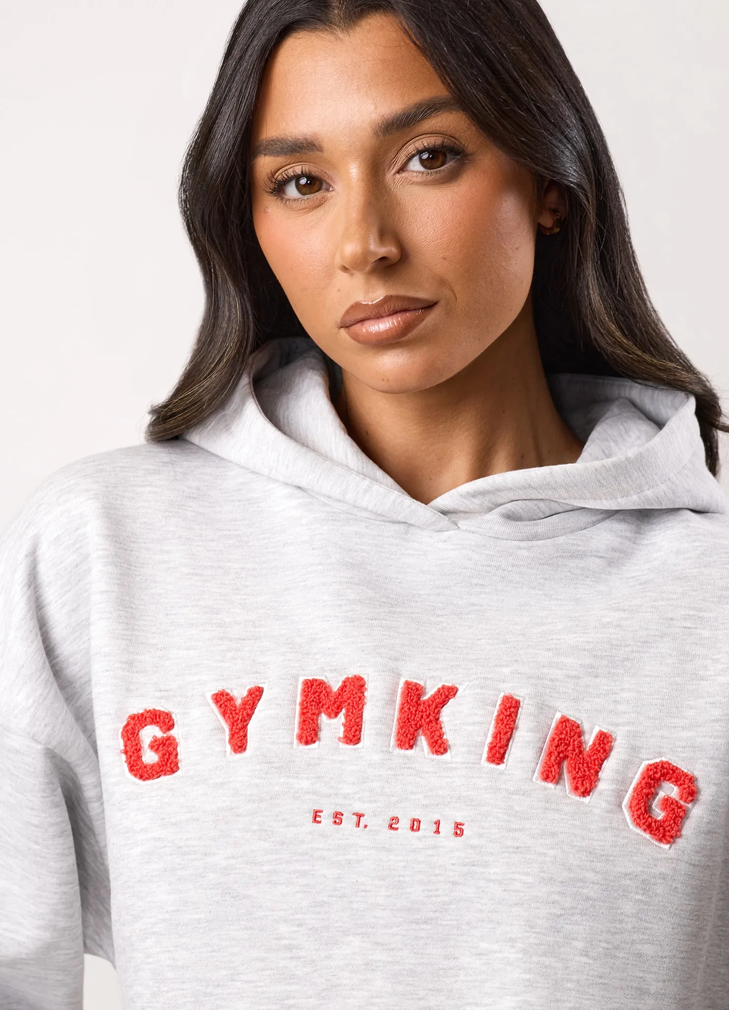 Gym King Shadow Oversized Hood - Snow Marl sold by The Gym King product image thumbnail 4