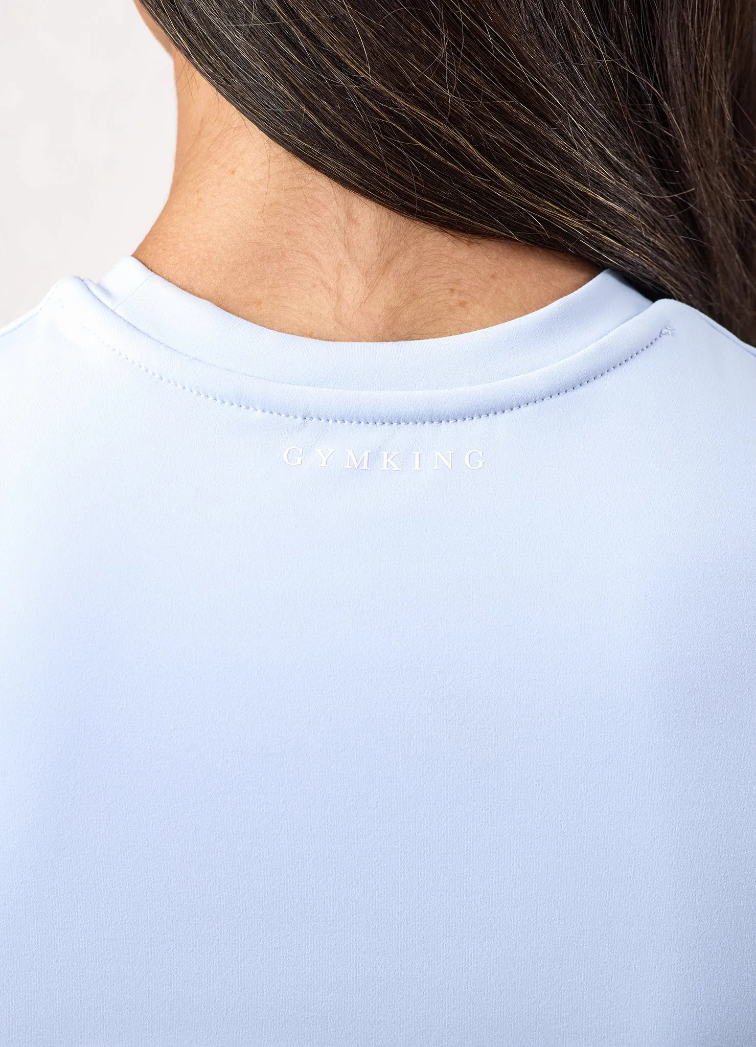 Gym King 365 Built-In Bra Tee - Hydrangea Blue sold by The Gym King product image thumbnail 5