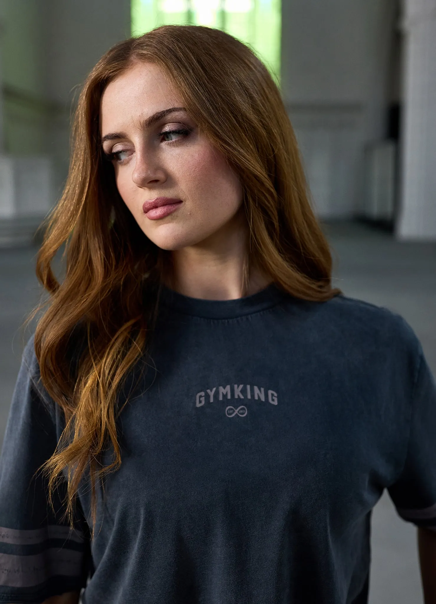 Gym King Limitless Crop Jersey Tee - Washed Black sold by The Gym King product image thumbnail 4
