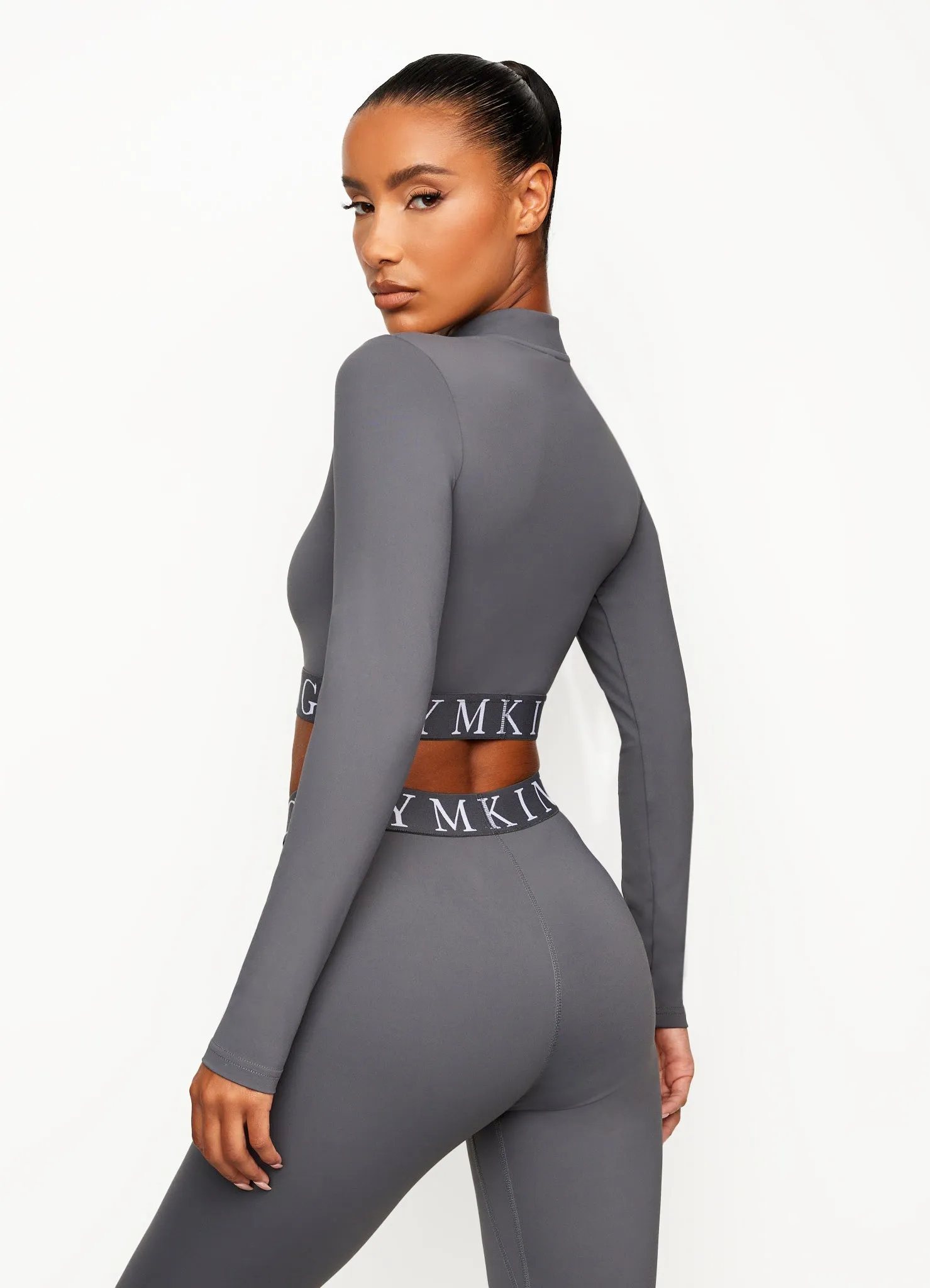 Gym King Impact 1/4 Zip Funnel - Dark Grey sold by The Gym King product image thumbnail 3