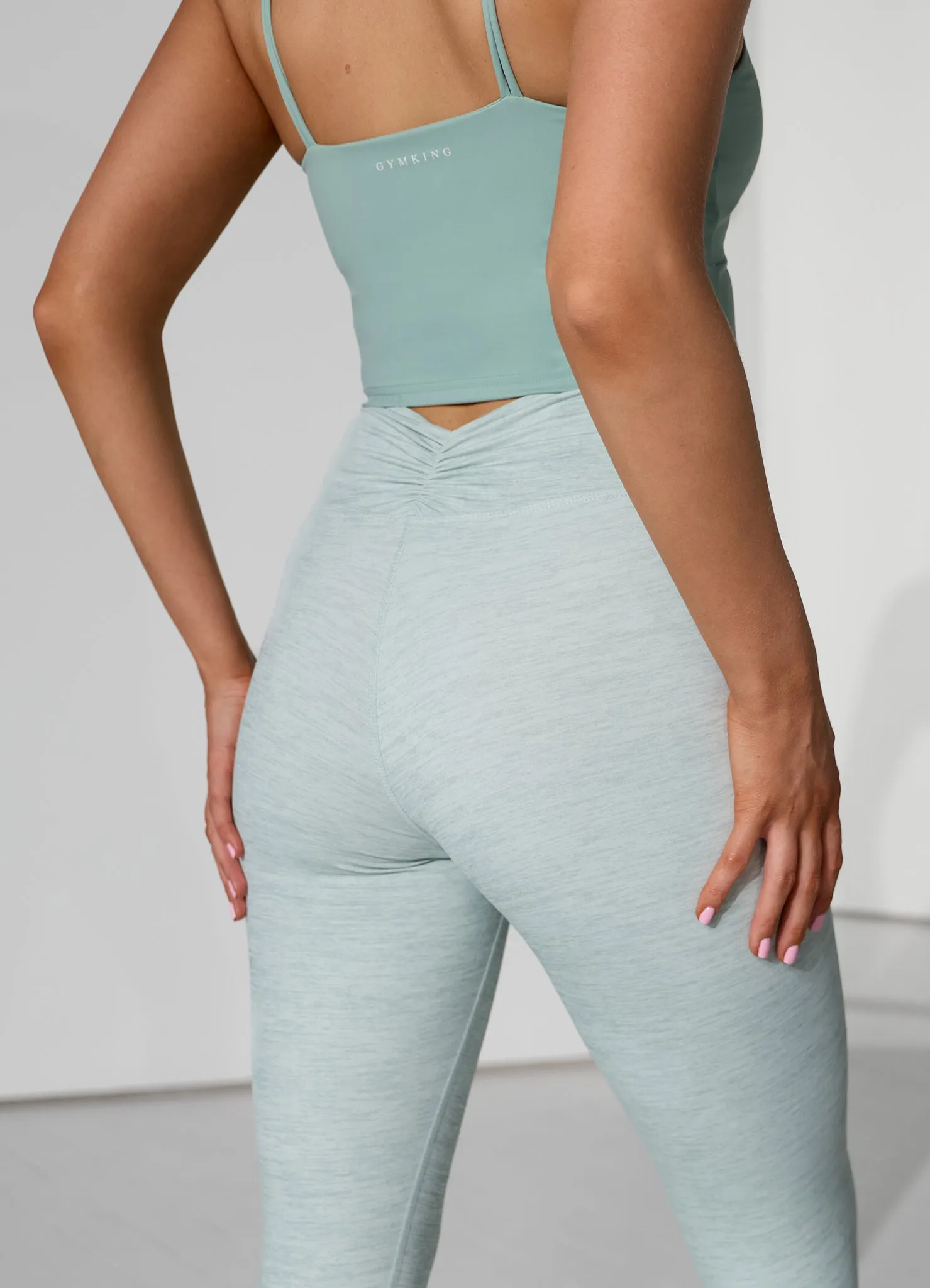 Gym King 365 Scrunch Legging - Green Mist Grindle sold by The Gym King product image thumbnail 3