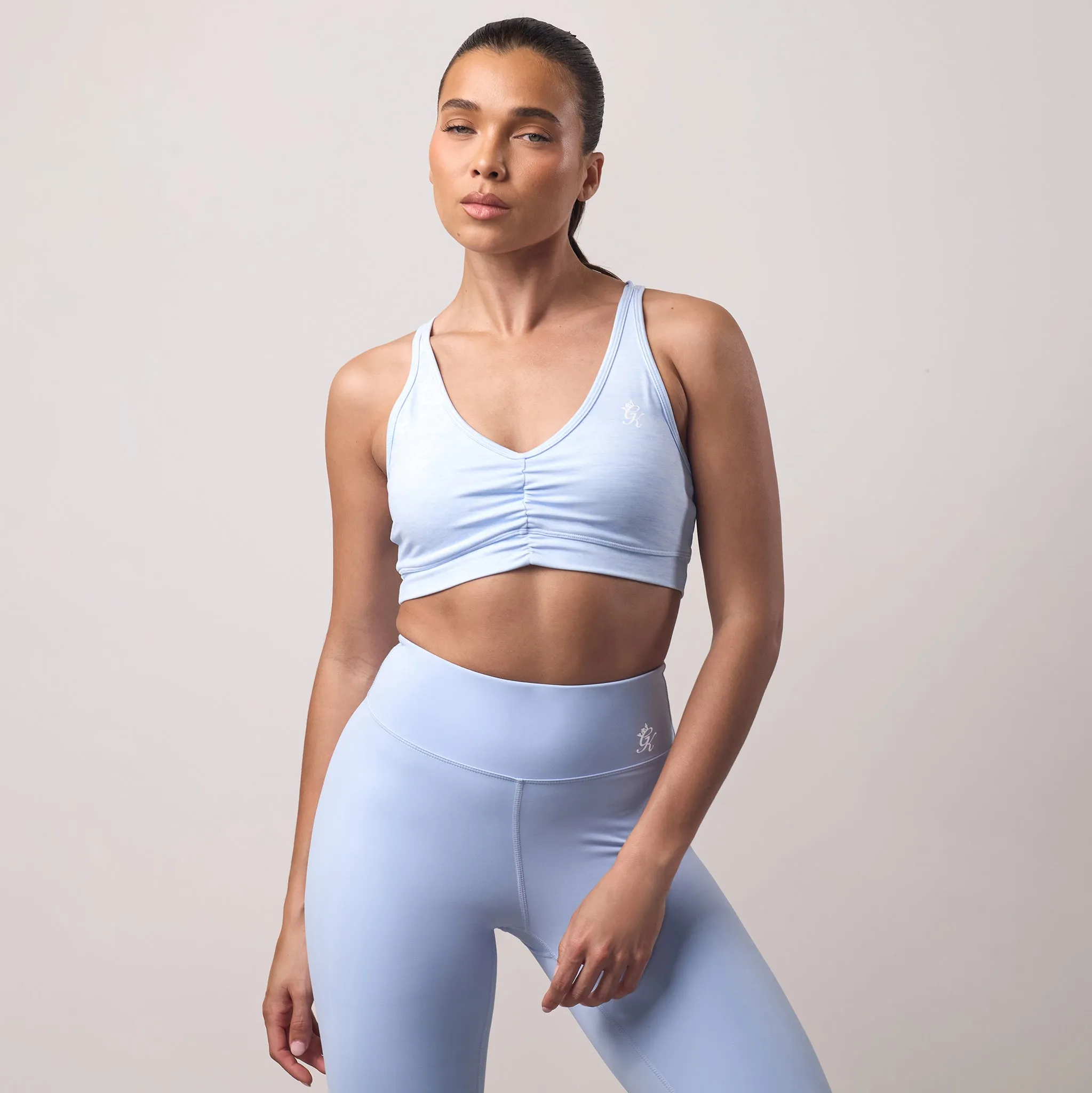 Gym King 365 Scrunch Bra - Hydrangea Blue Grindle sold by The Gym King product image thumbnail 2