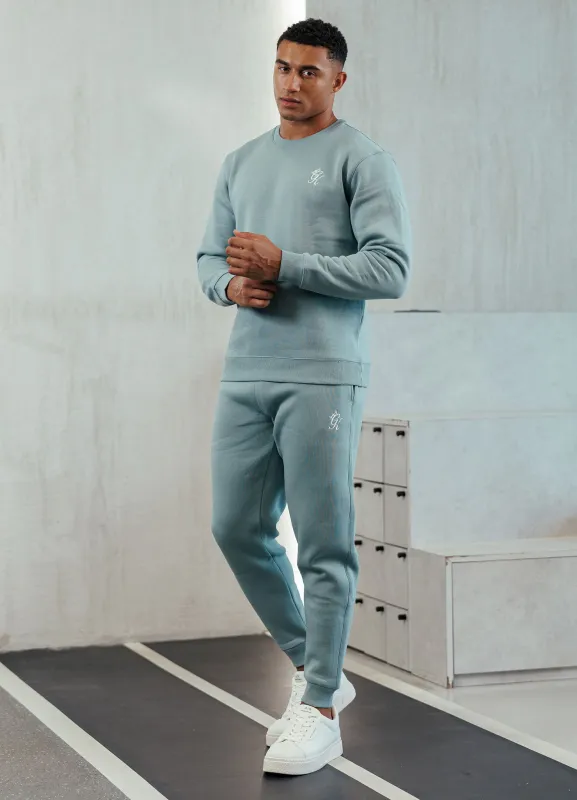 Gym King Fundamental Fleece Crew Tracksuit - Smoke sold by The Gym King