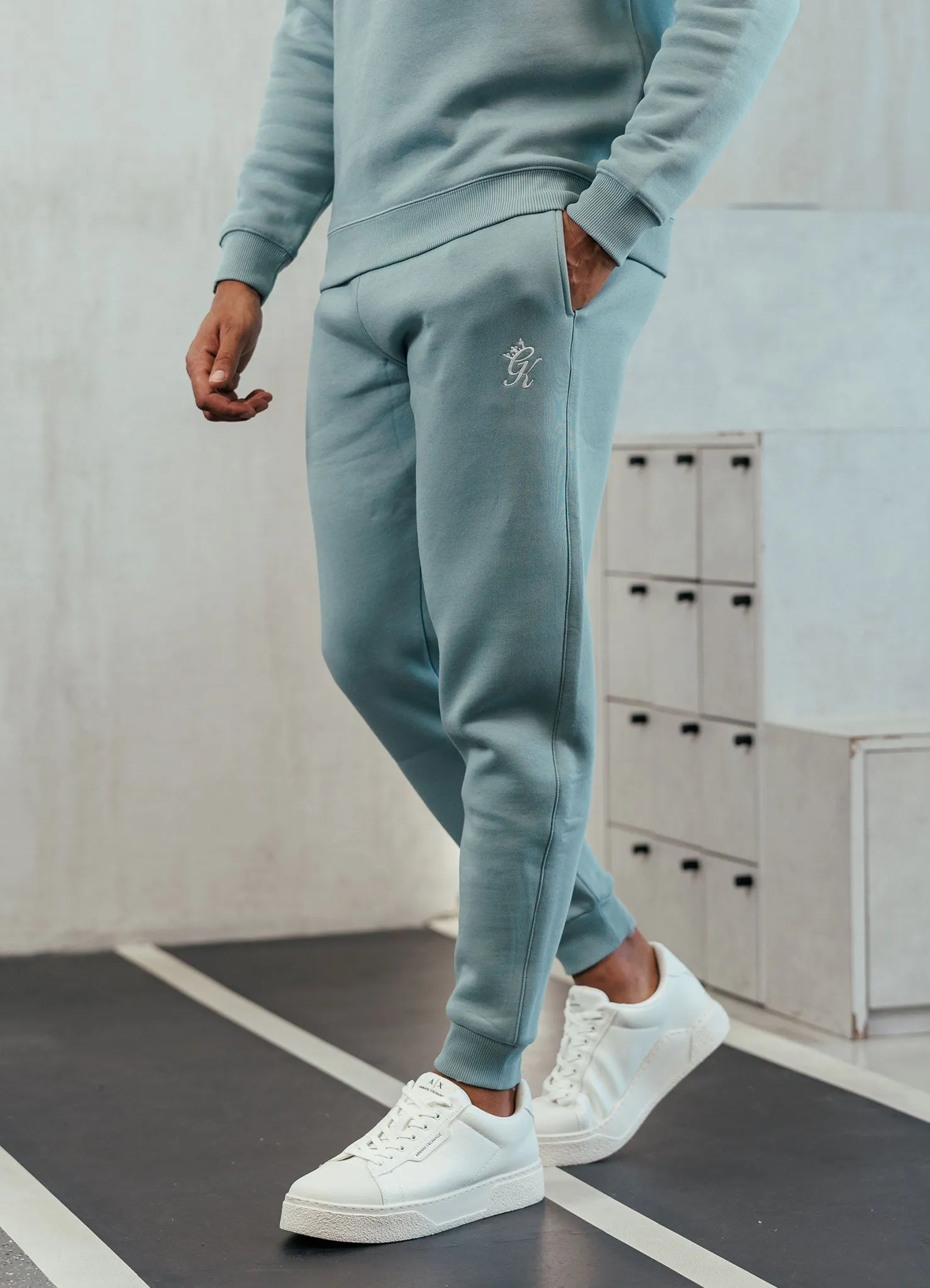 Gym King Fundamental Fleece Crew Tracksuit - Smoke sold by The Gym King product image thumbnail 4