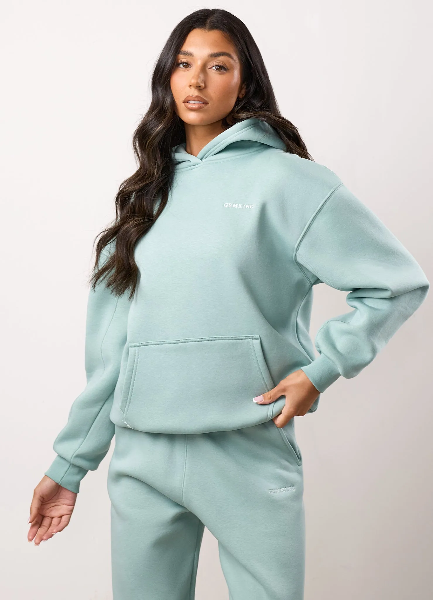 Gym King 365 Relaxed Fit Hood Tracksuit - Green Mist sold by The Gym King product image thumbnail 5