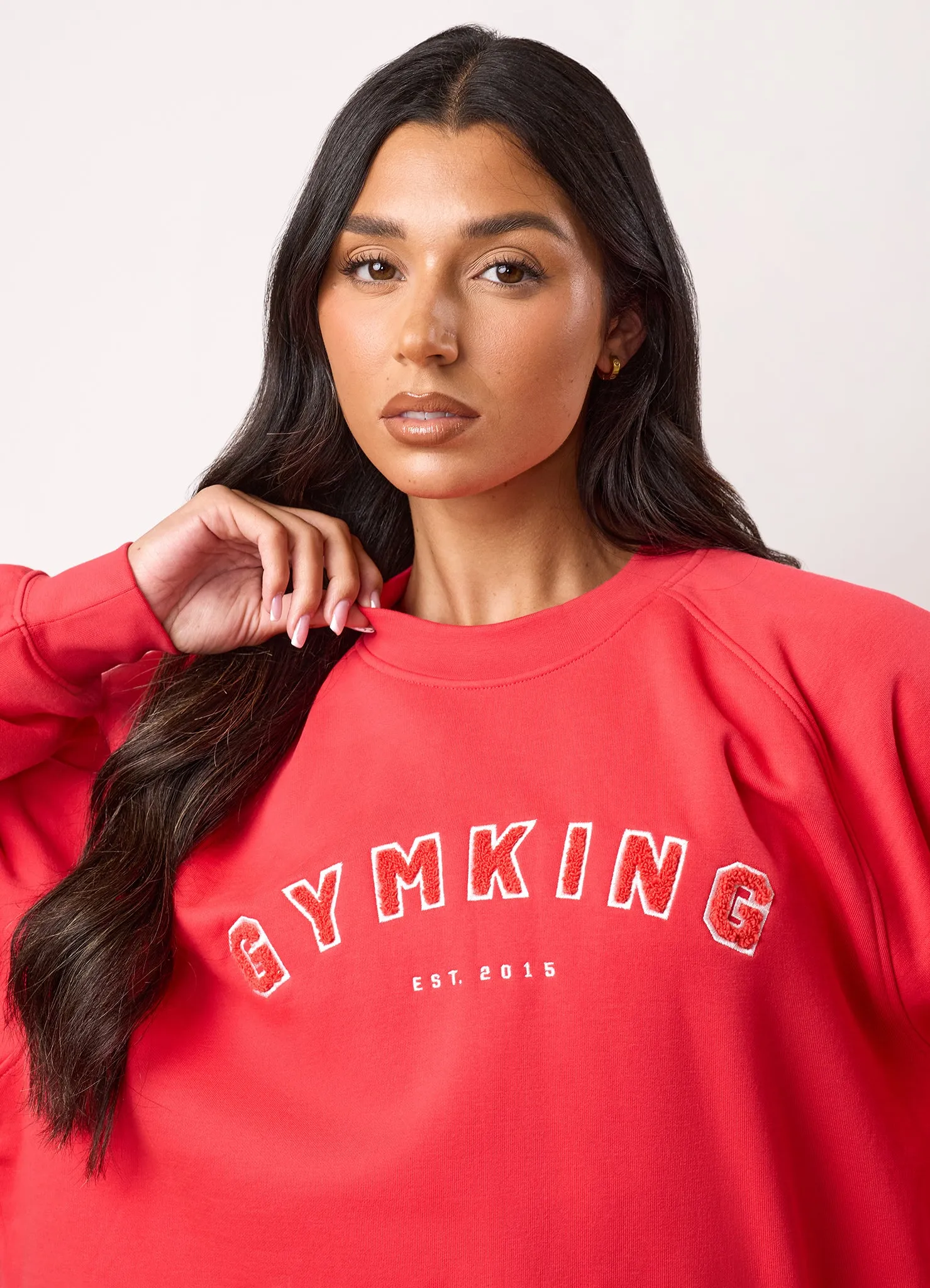 Gym King Shadow Oversized Crew and Shorts - Watermelon sold by The Gym King product image thumbnail 5