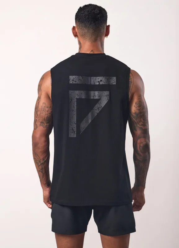 Gym King Fight Division Tank - Black/Black sold by The Gym King