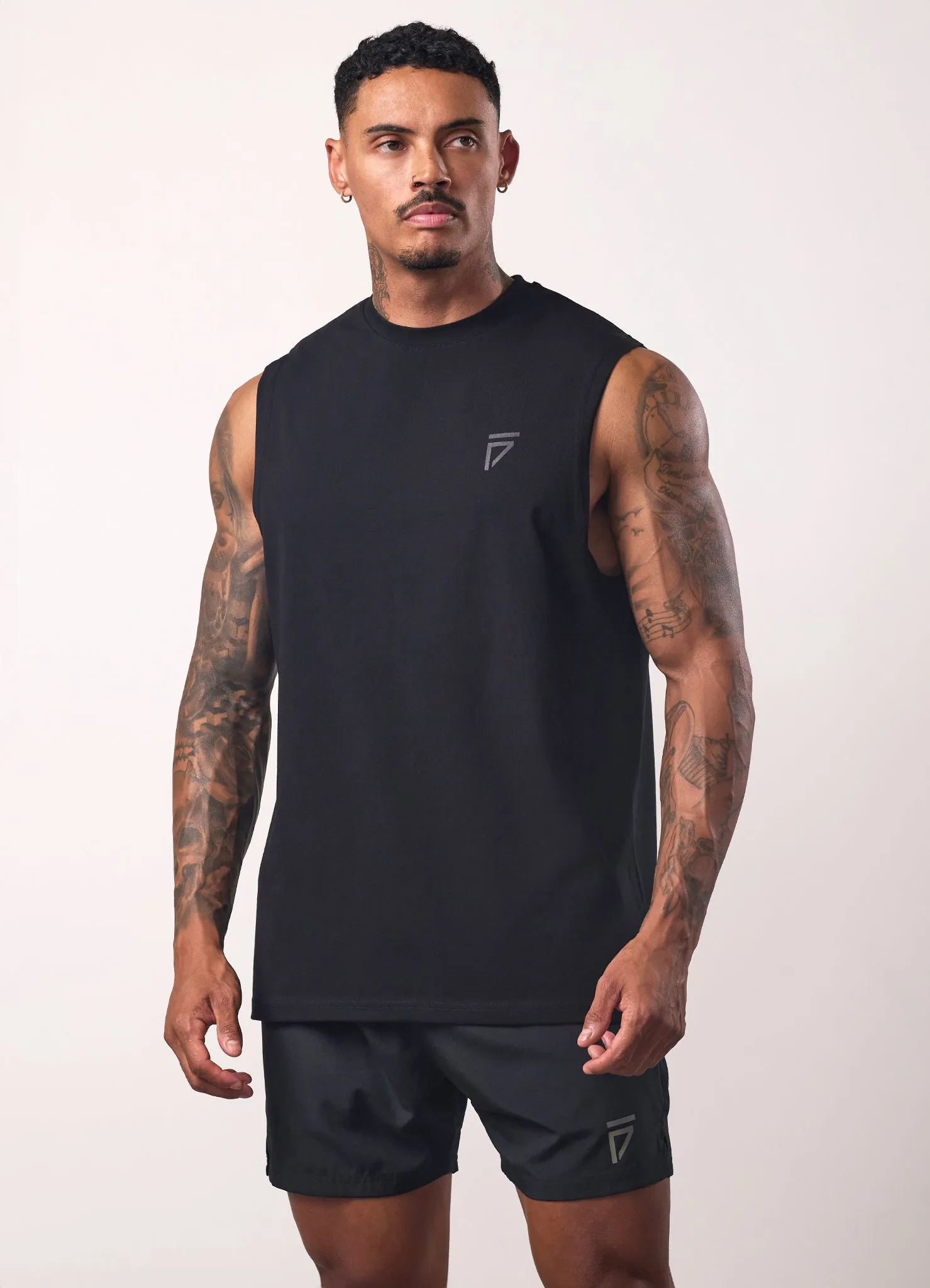 Gym King Fight Division Tank - Black/Black sold by The Gym King product image thumbnail 3