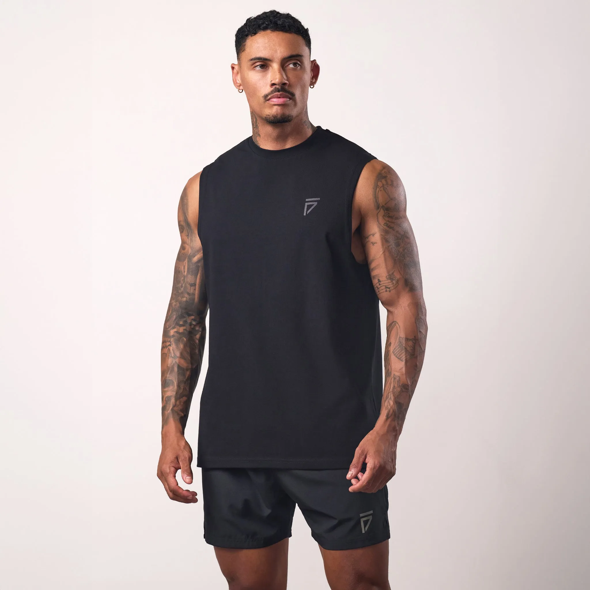 Gym King Fight Division Tank - Black/Black sold by The Gym King product image thumbnail 2
