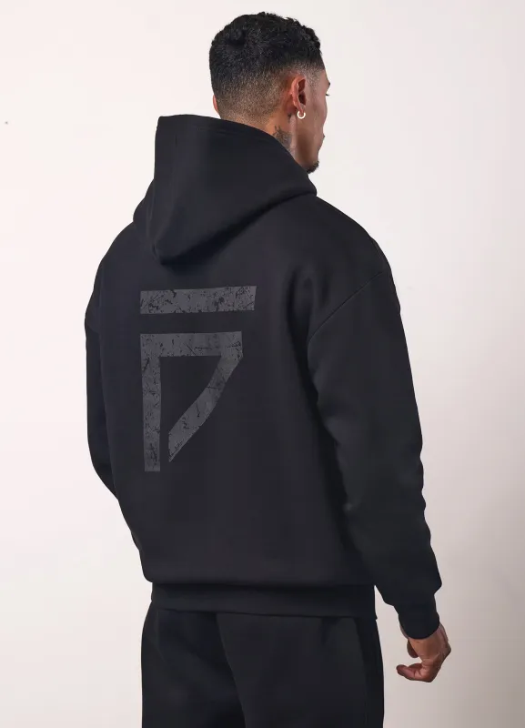 Gym King Fight Division Hood - Black/Black sold by The Gym King