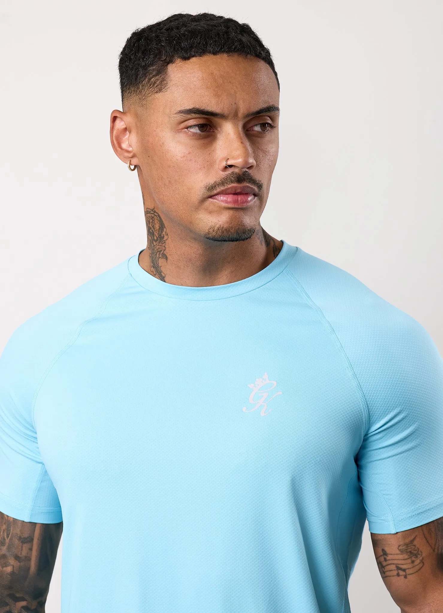 Gym King Energy Tee - Ibiza Blue sold by The Gym King product image thumbnail 4