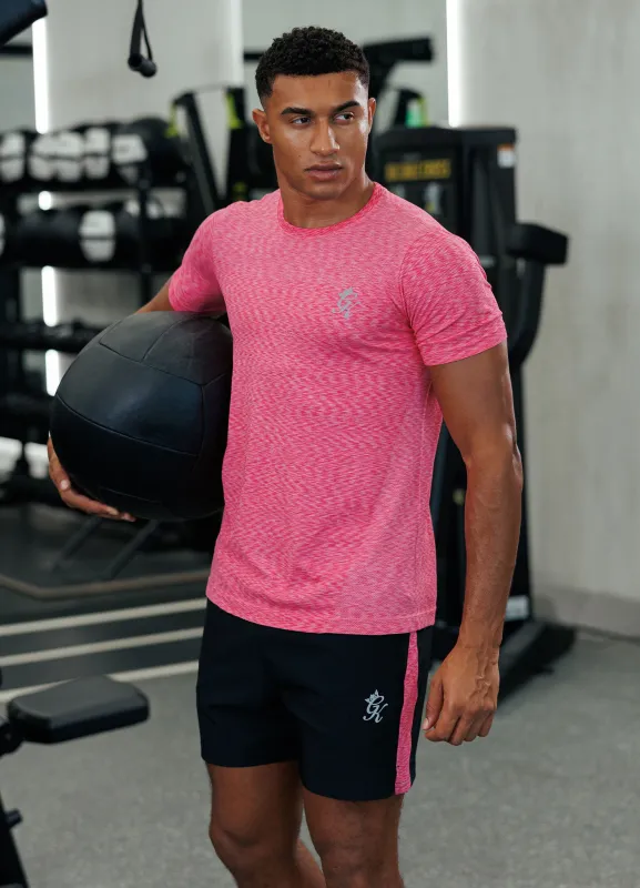 Gym King Energy Seamless Space Dye Tee - Hot Pink Multi sold by The Gym King