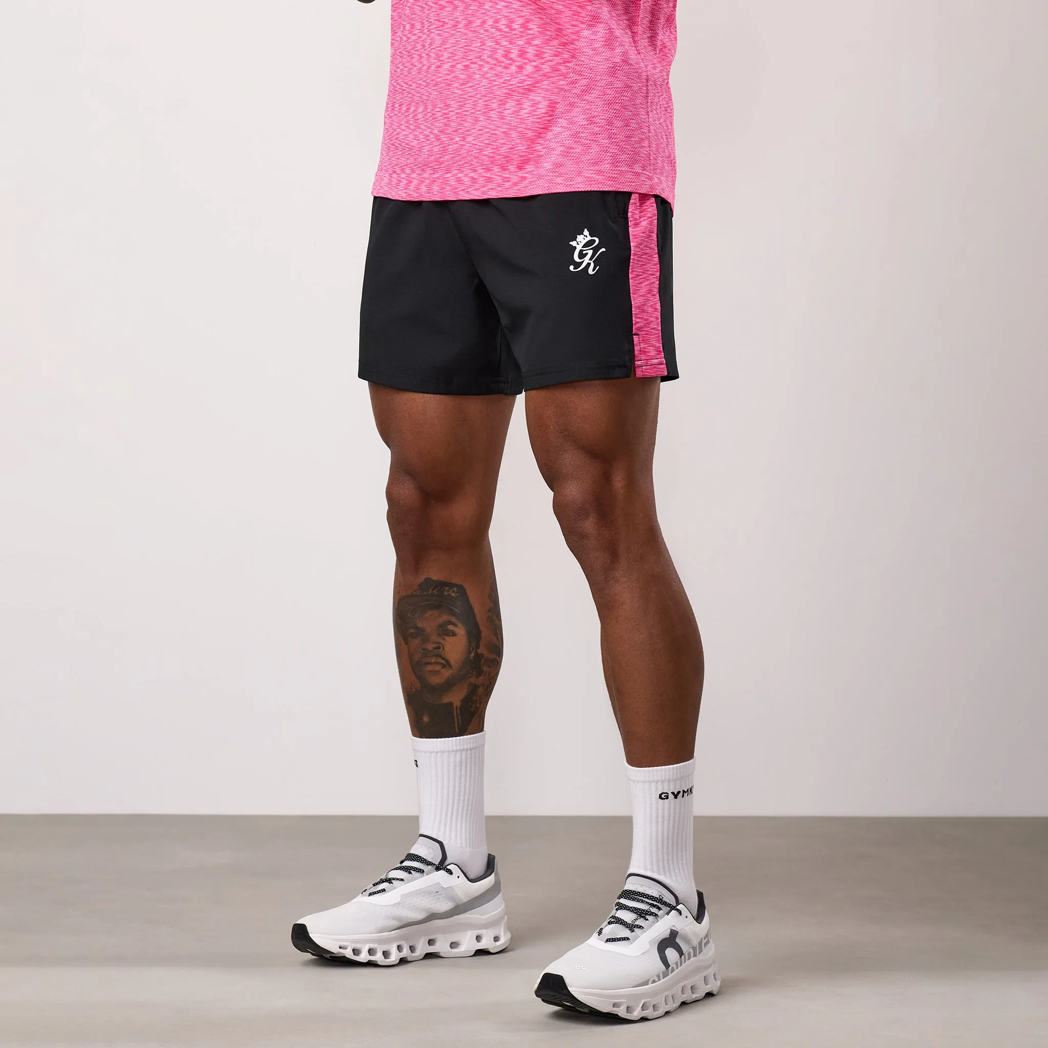 Gym King Energy Space Dye Short - Black/Hot Pink Multi sold by The Gym King product image thumbnail 2