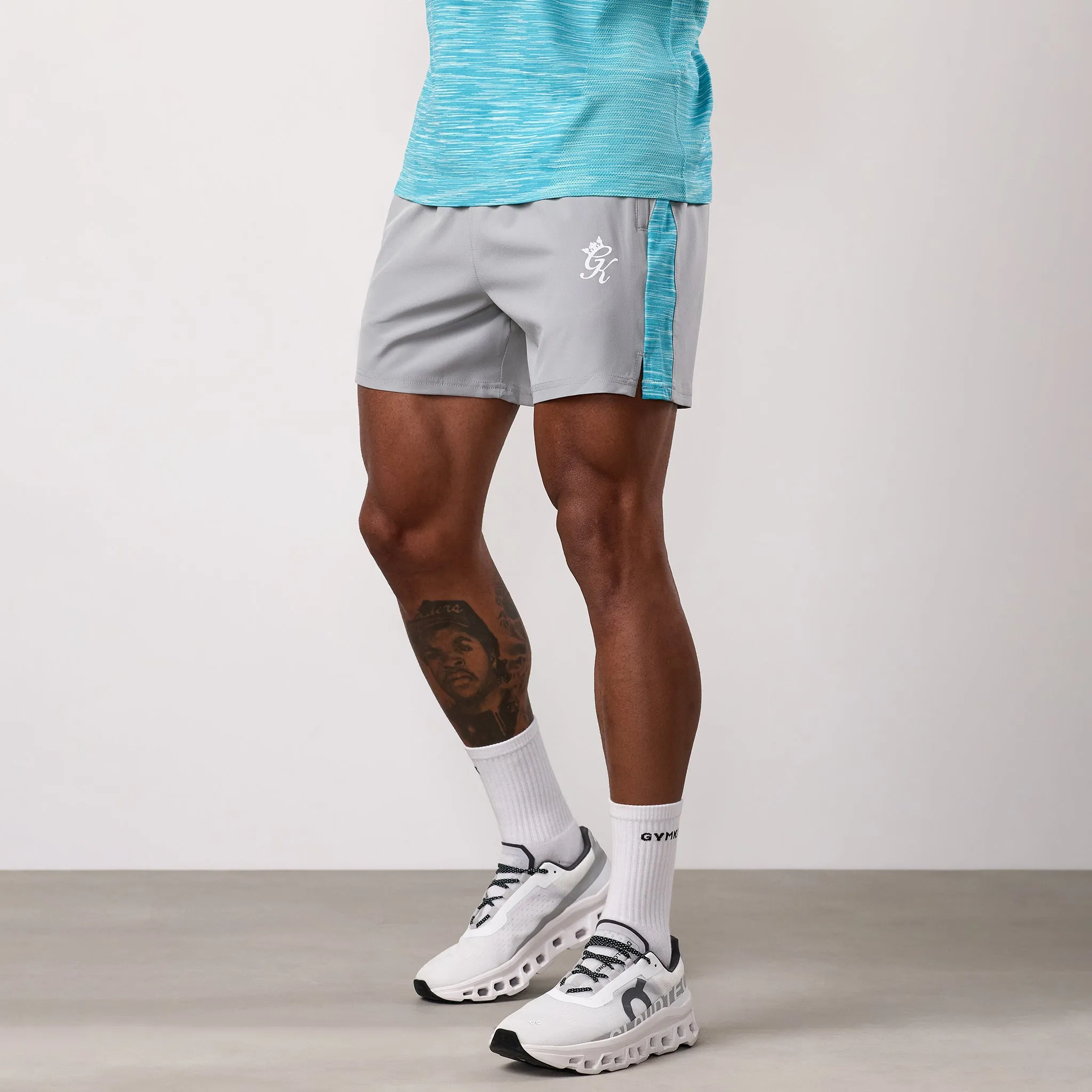 Gym King Energy Space Dye Short - Urban Grey/Ocean Blue Multi sold by The Gym King product image thumbnail 2