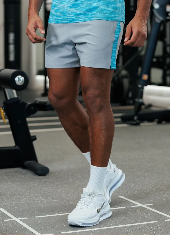 Gym King Energy Space Dye Short - Urban Grey/Ocean Blue Multi sold by The Gym King