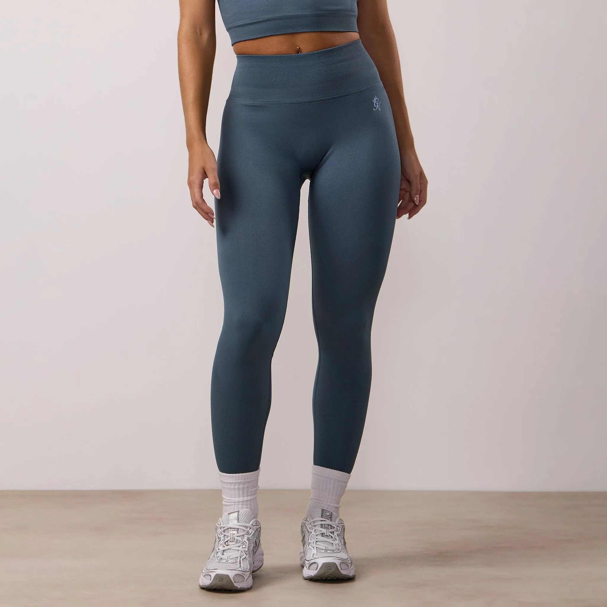 Gym King Sculpt Seamless Legging - Storm Blue sold by The Gym King product image thumbnail 2