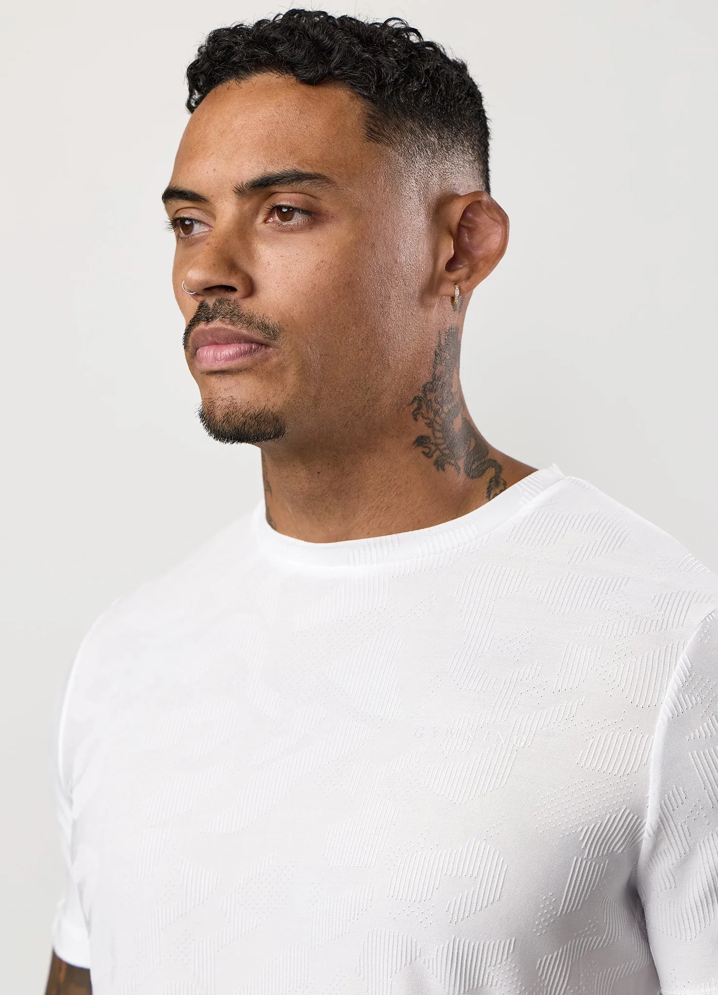 Gym King Progress Texture Tee - White sold by The Gym King product image thumbnail 4