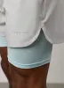 Gym King Progress 2-In-1 Short - Light Grey/Ice Blue sold by The Gym King