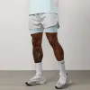 Gym King Progress 2-In-1 Short - Light Grey/Ice Blue sold by The Gym King