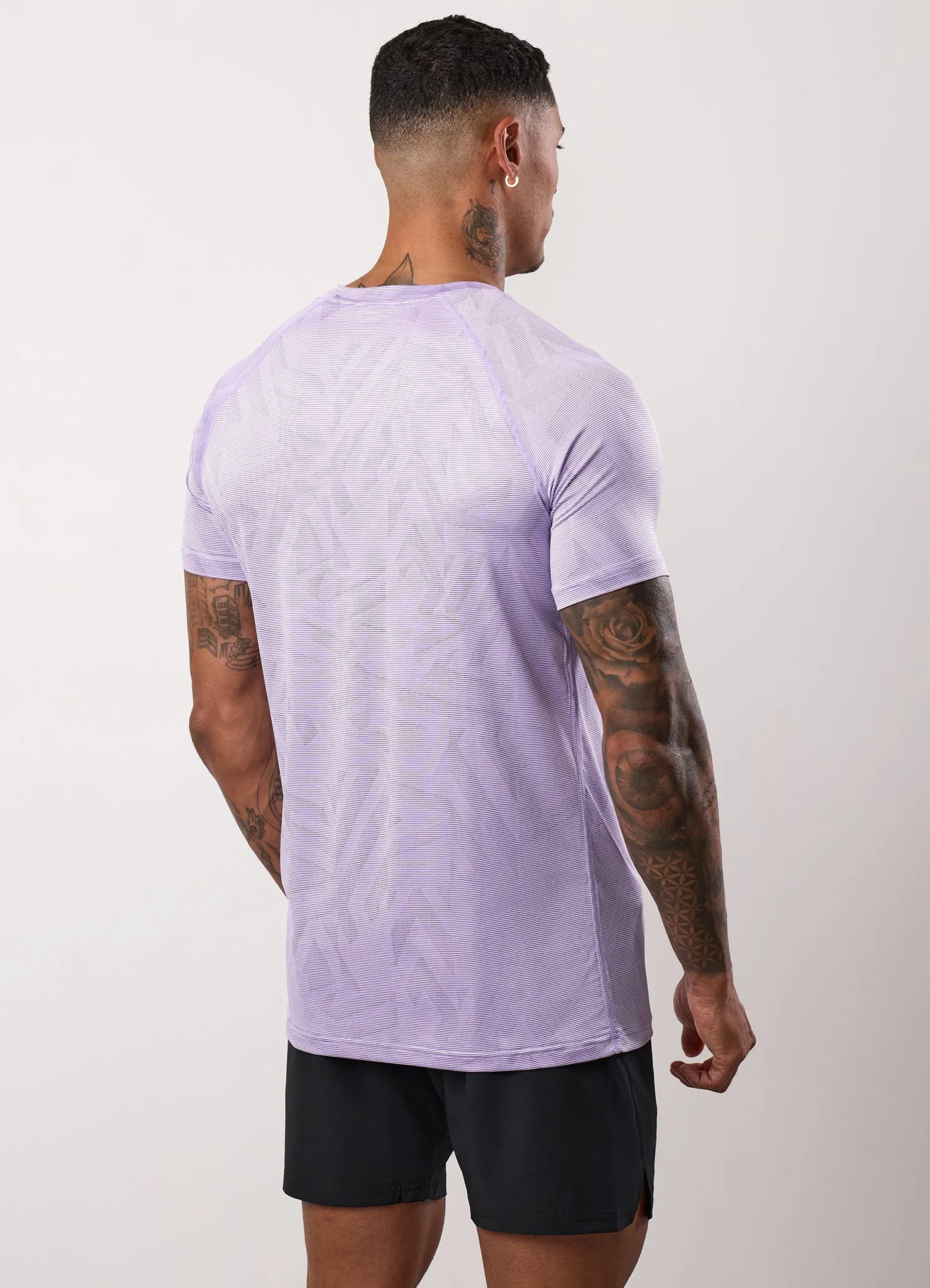 Gym King Limitless Abstract Knit Tee - Violet Sky sold by The Gym King product image thumbnail 3