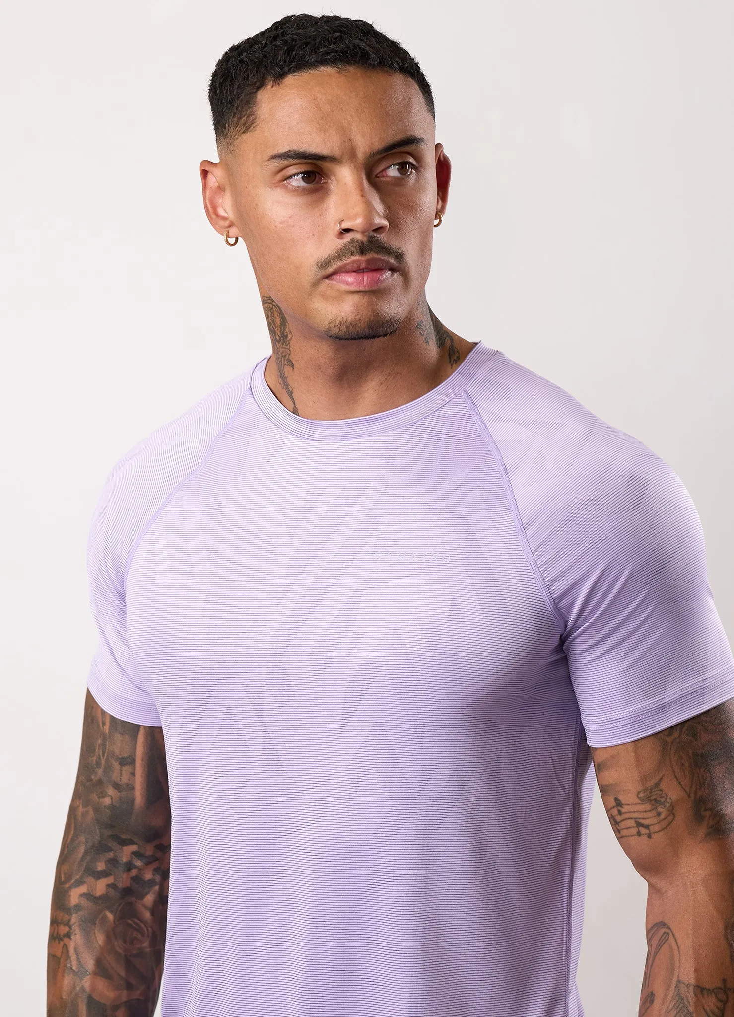 Gym King Limitless Abstract Knit Tee - Violet Sky sold by The Gym King product image thumbnail 4