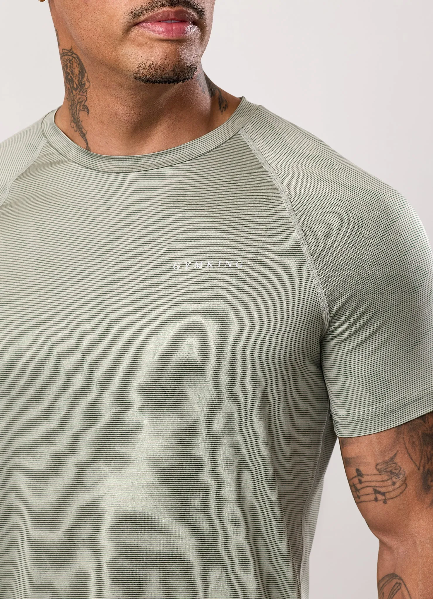 Gym King Limitless Abstract Knit Tee - Soft Khaki sold by The Gym King product image thumbnail 5