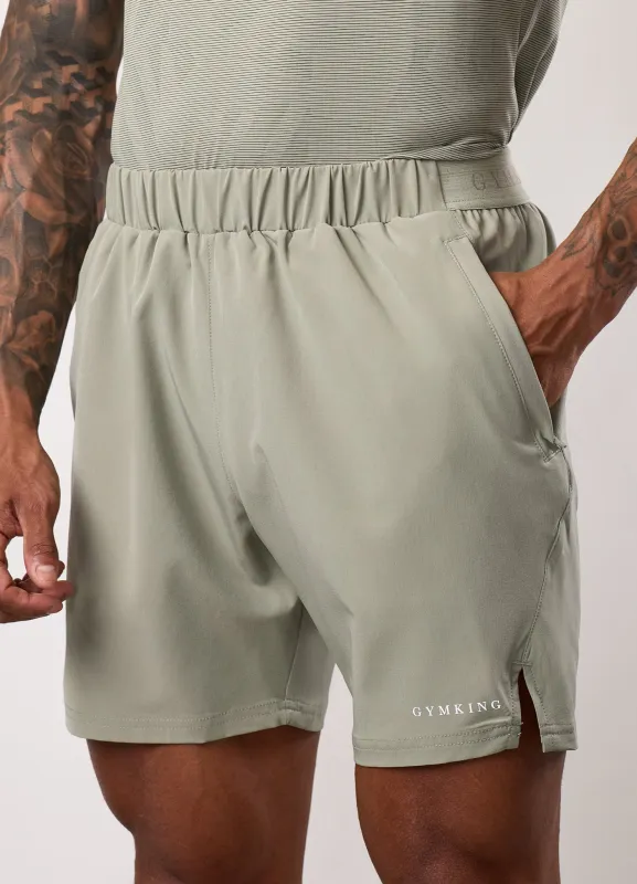 Gym King Limitless Woven Short - Soft Khaki sold by The Gym King
