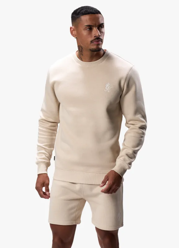 Gym King Fundamental Fleece Crew - Light Sand sold by The Gym King