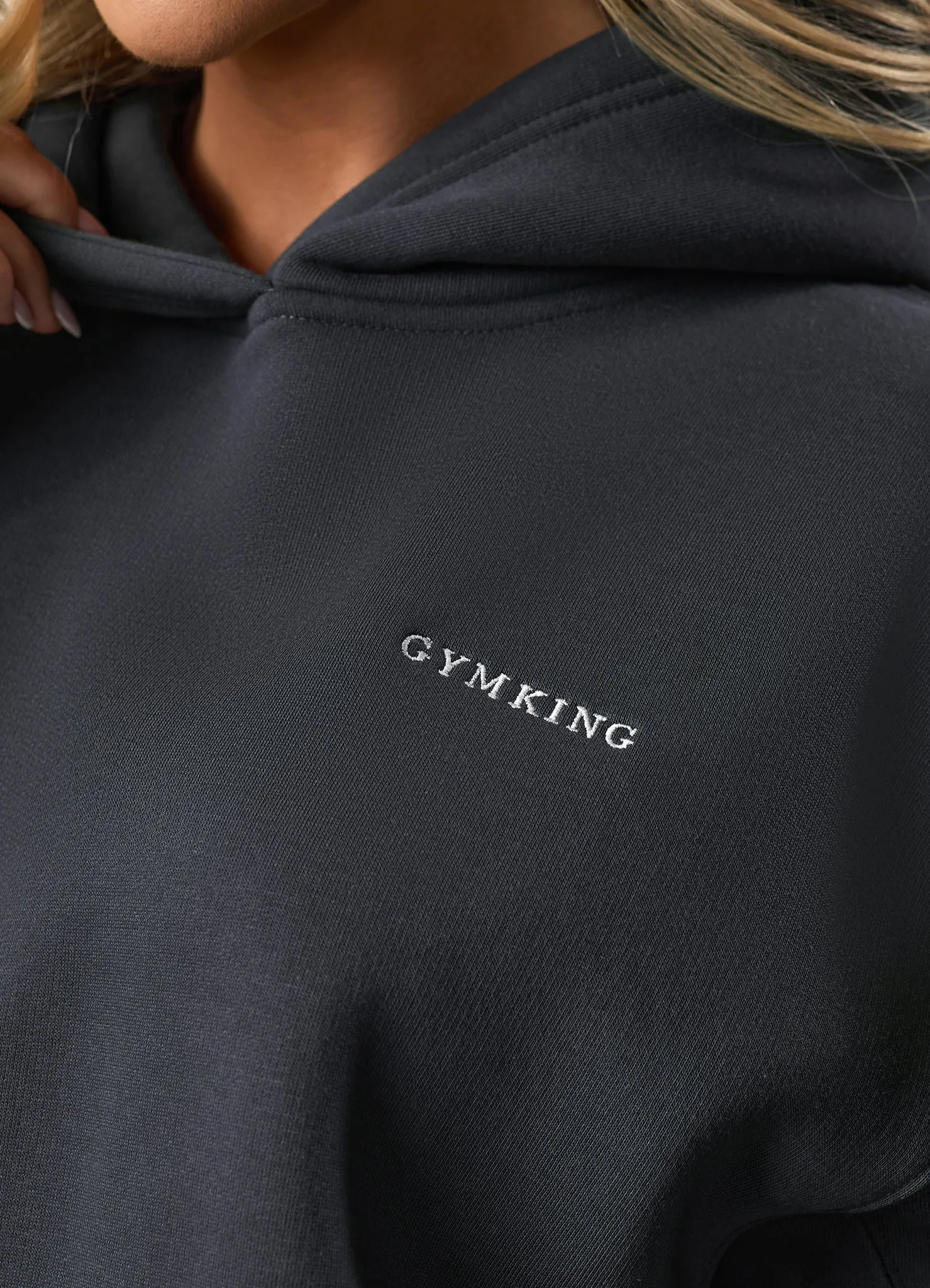Gym King 365 Relaxed Fit Fleece Hood - Midnight Blue sold by The Gym King product image thumbnail 5