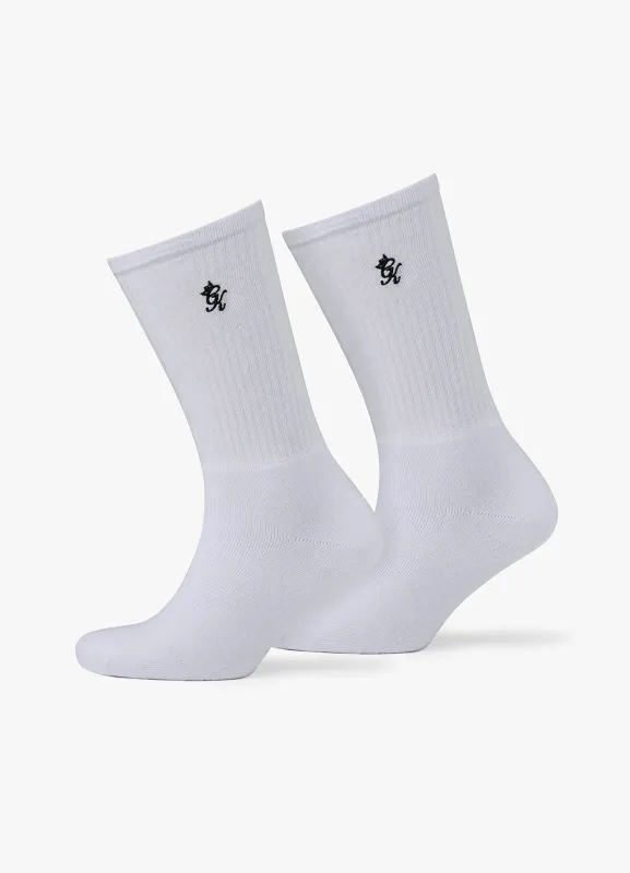 Gym King Core Sock (2pk) - Black/White sold by The Gym King