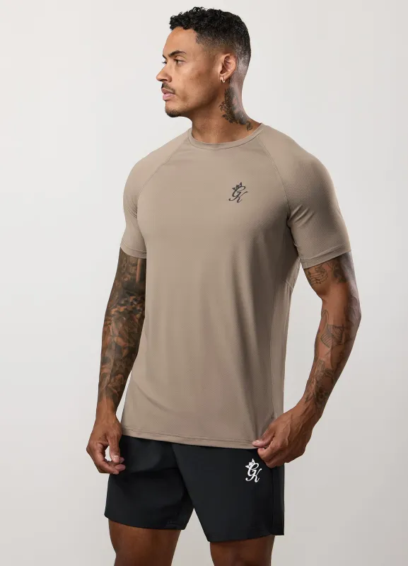Gym King Energy Tee - Truffle sold by The Gym King