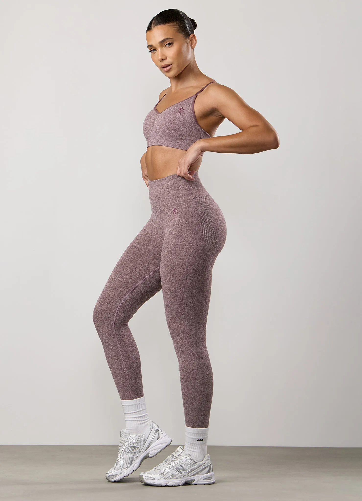 Gym King Sculpt Marl Legging - Grape sold by The Gym King product image thumbnail 5
