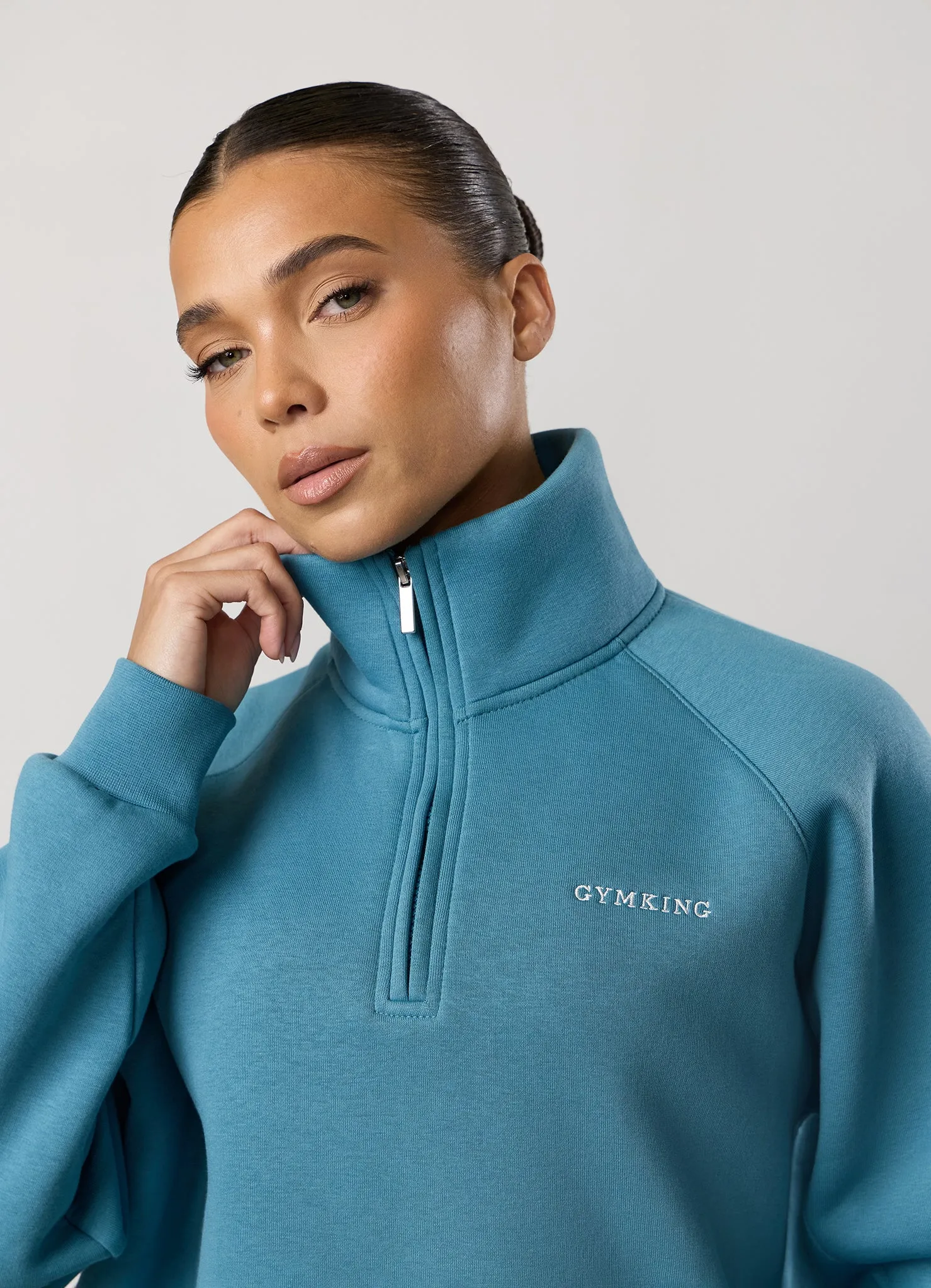 Gym King 365 Raglan Sleeve Funnel - Sea Mist sold by The Gym King product image thumbnail 4