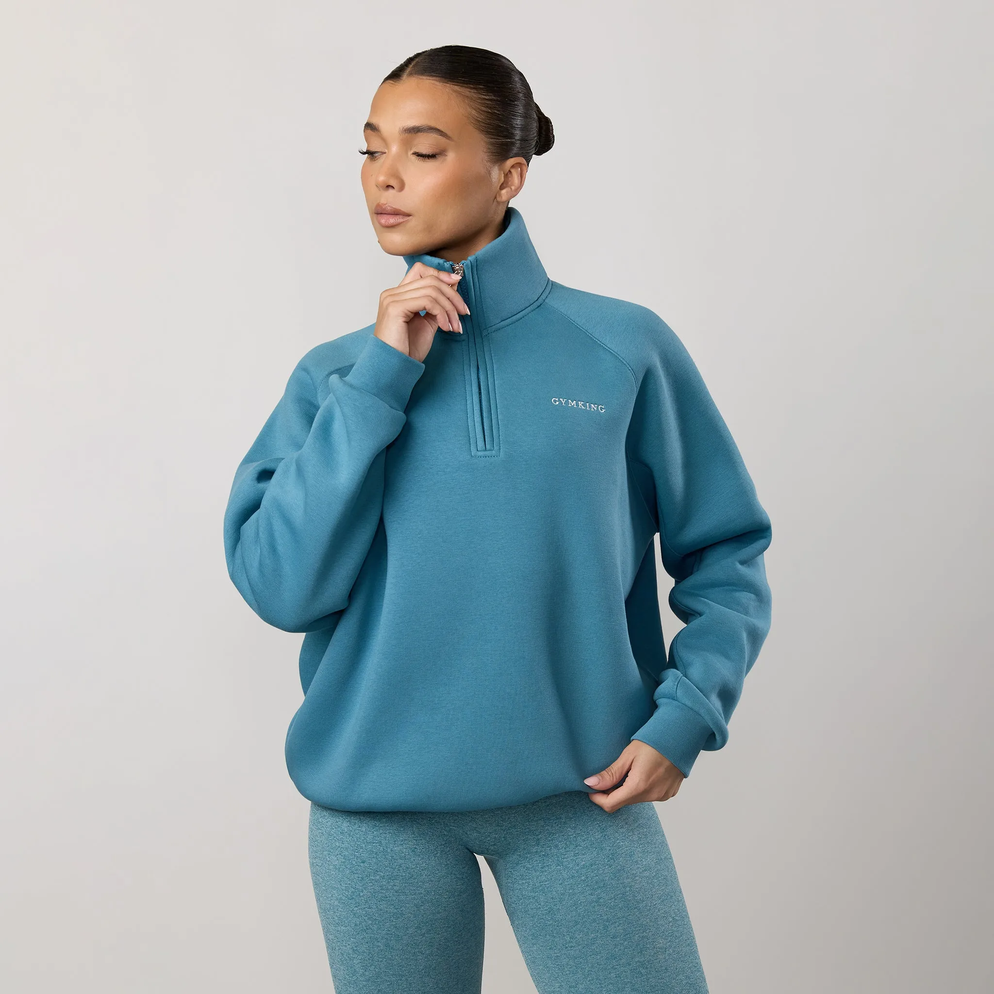 Gym King 365 Raglan Sleeve Funnel - Sea Mist sold by The Gym King product image thumbnail 2