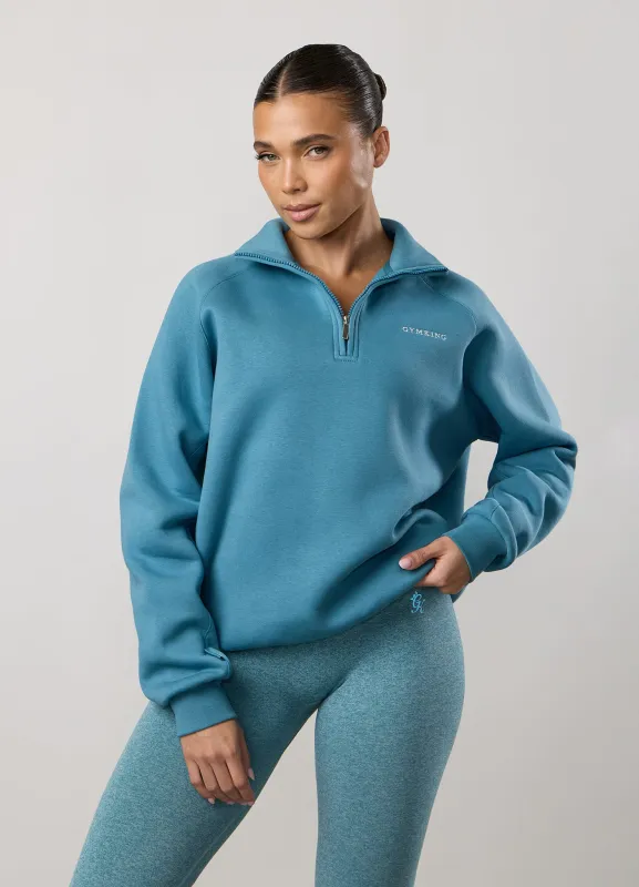 Gym King 365 Raglan Sleeve Funnel - Sea Mist sold by The Gym King