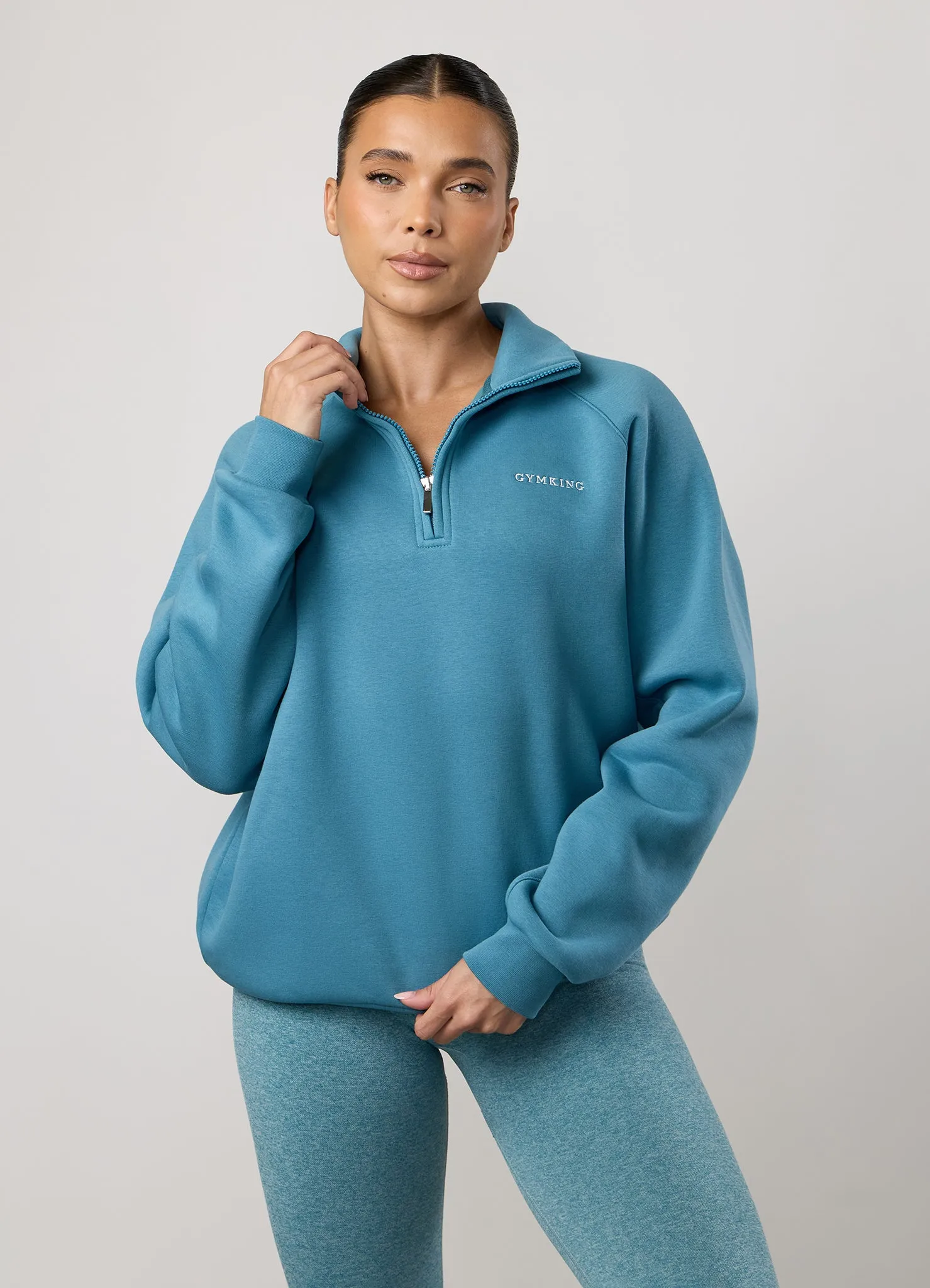 Gym King 365 Raglan Sleeve Funnel - Sea Mist sold by The Gym King product image thumbnail 5