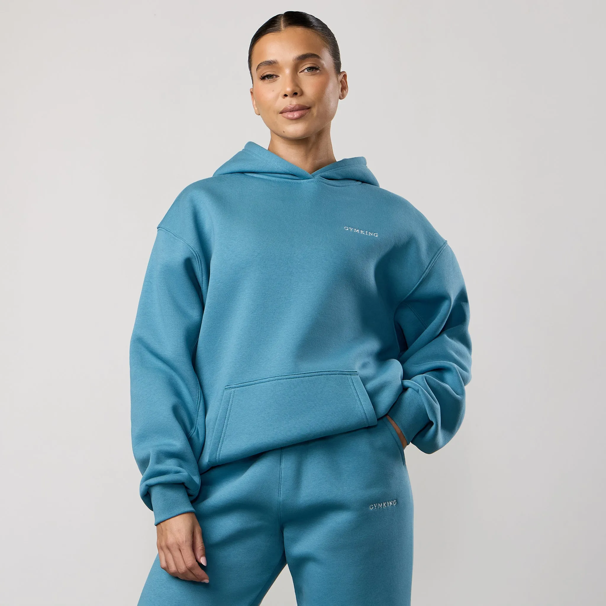 Gym King 365 Relaxed Fit Hood - Sea Mist sold by The Gym King product image thumbnail 2