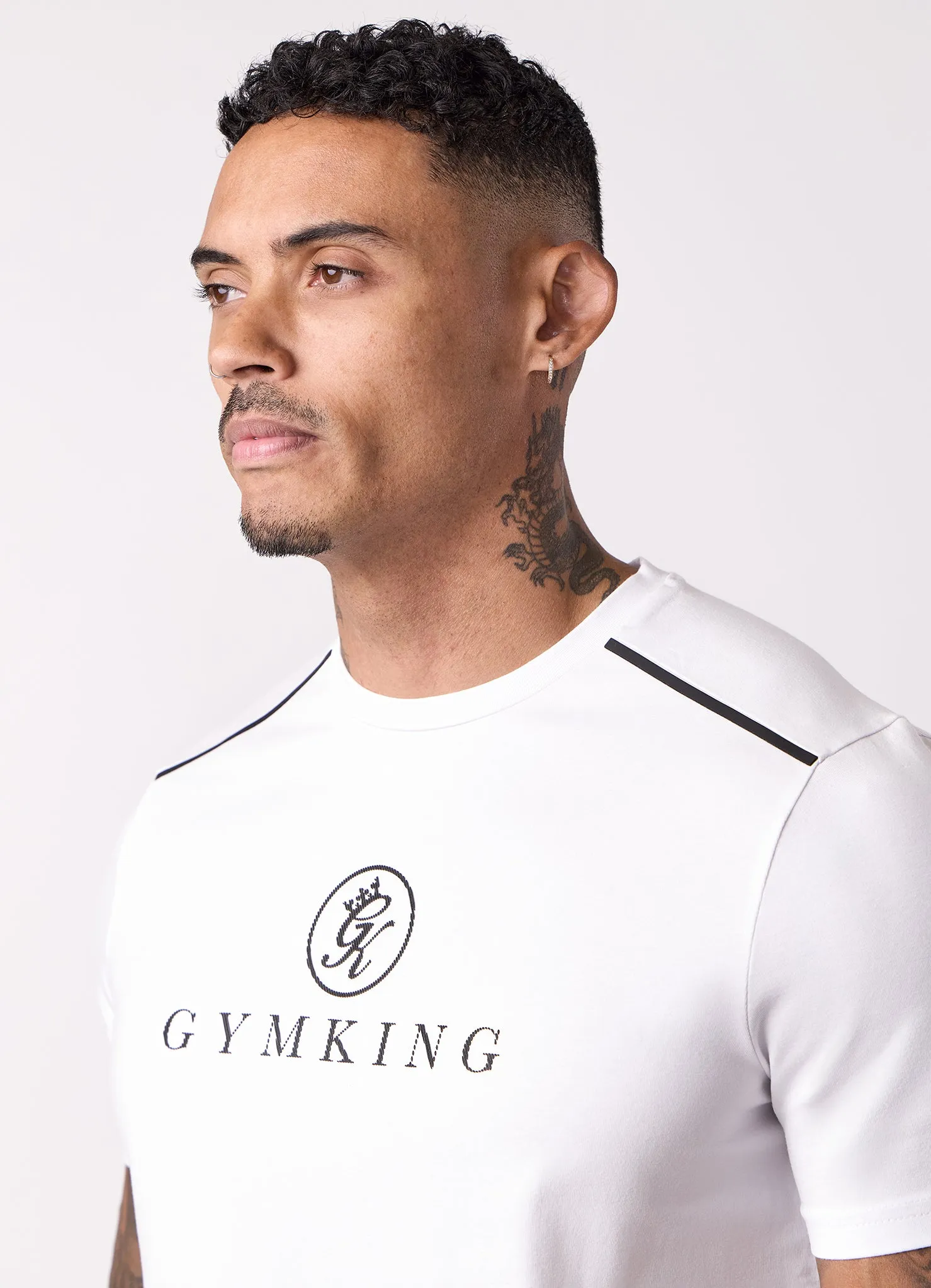 Gym King Pro V2 Tee - White sold by The Gym King product image thumbnail 3