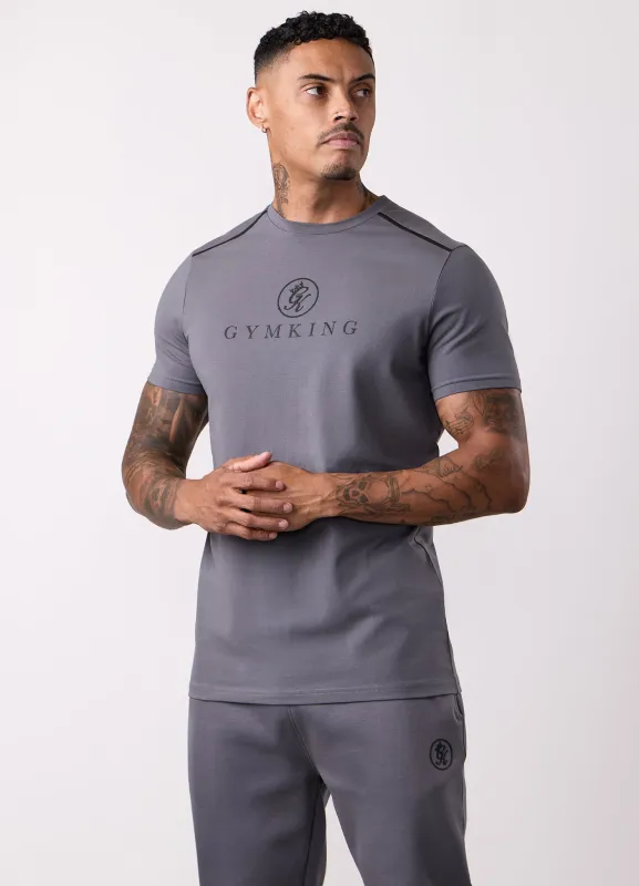 Gym King Pro V2 Tee - Gunmetal Grey sold by The Gym King