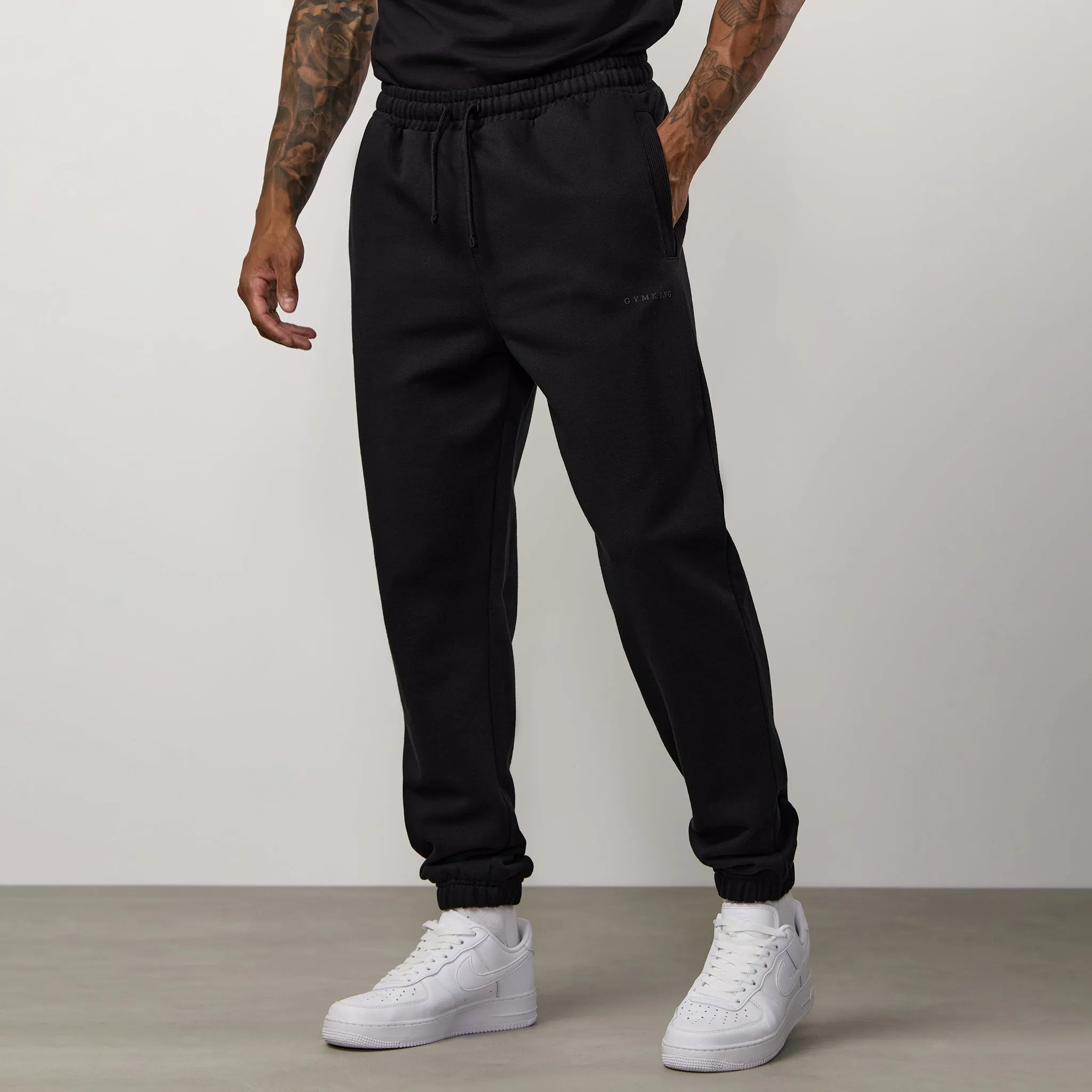 Gym King Linear Loopback Jogger - Black sold by The Gym King product image thumbnail 2